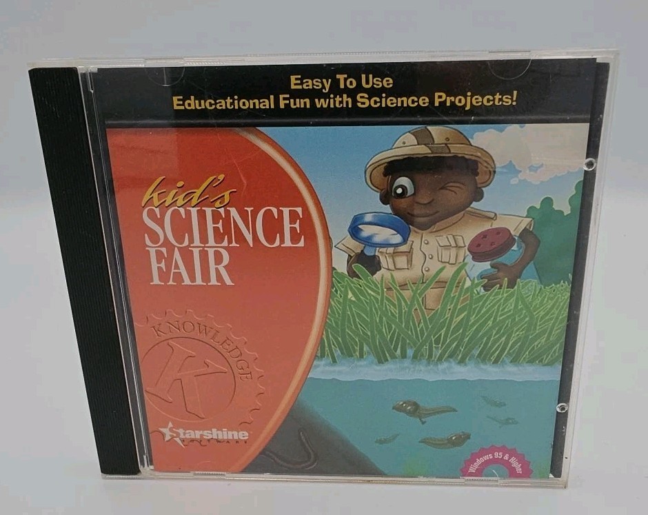 Kids Science Fair CD Rom Learning Activities Knowledge Starshine Windows 95