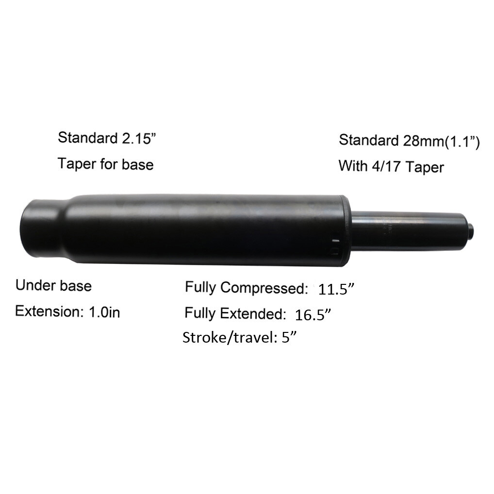 SHS Gas Lift Heavy Duty Cylinder Replacement Universal Size 350 lbs 5" Class 4