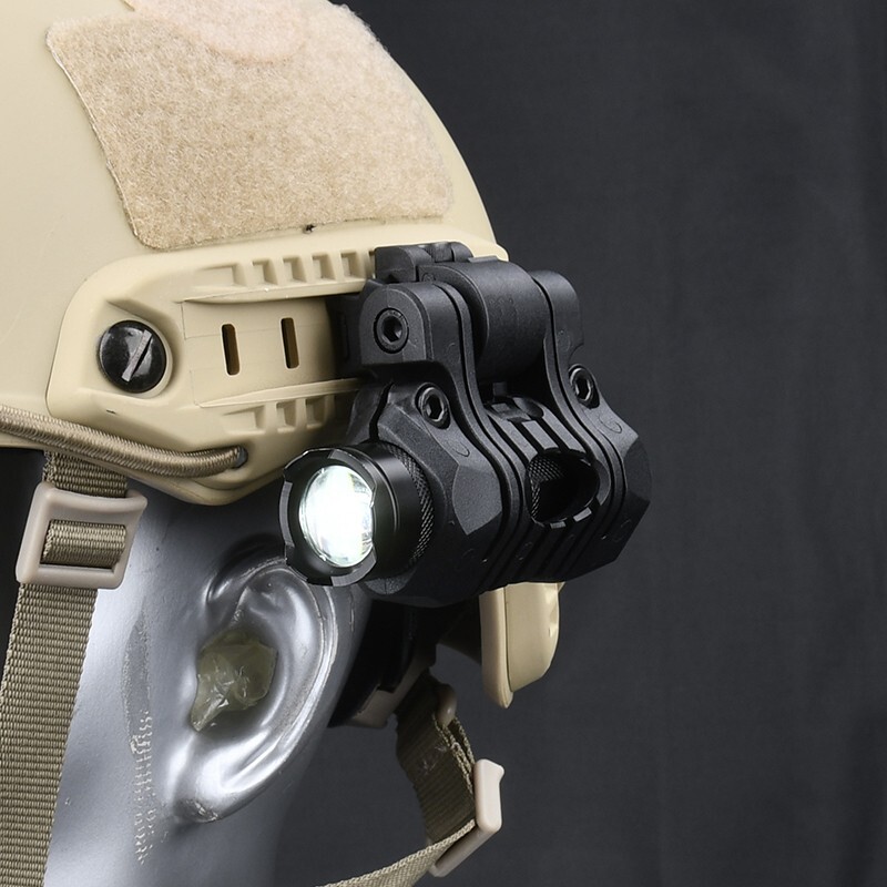 Tactical FAST Helmet Lamp Portable Headlight LED Mini Flashlight Hunting Light