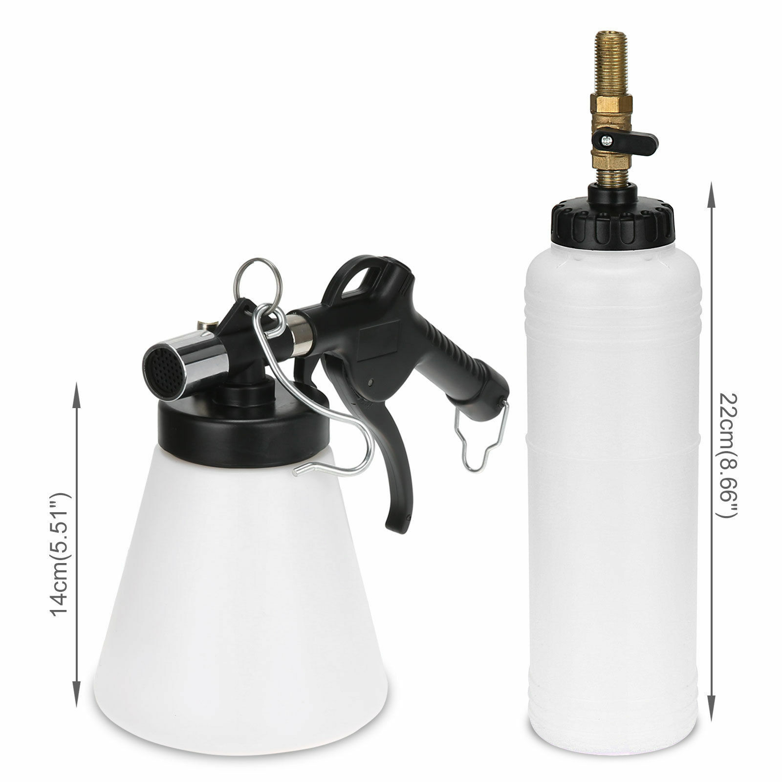 Pneumatic Clutch Vacuum Hydraulic Fluid Fill Tool With Waster Brake Fluid Tank