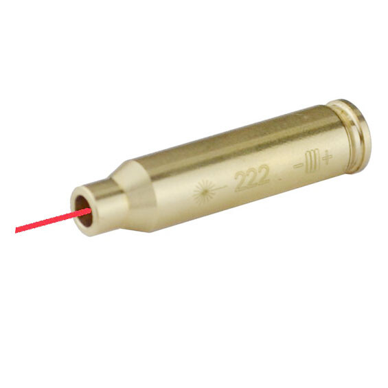 .222 Rem Laser Cartridge Bore Sighter Boresight Sight Battery Included