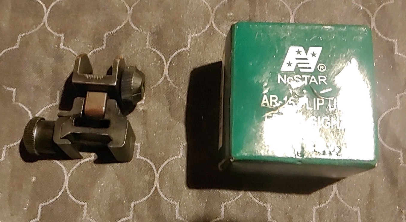 NEW NcStar adjustable Flip Up  Rear Sight
