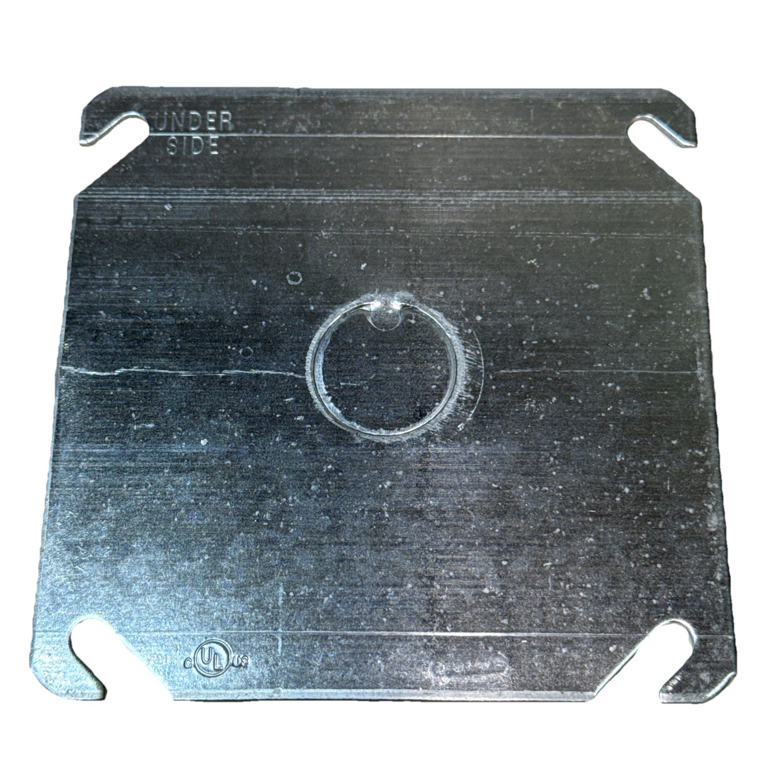 Raco Lot Of 49 Box Cover, Square Box Type, 2 Gang, Galvanized Zinc, KO Centered