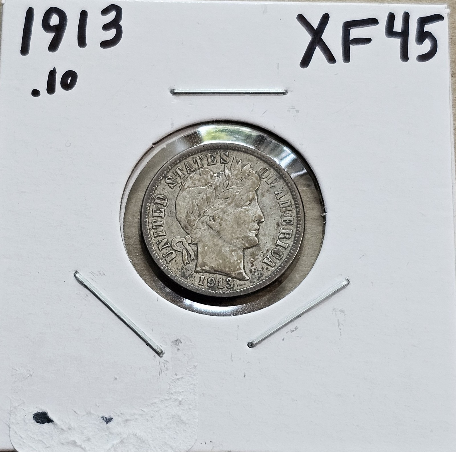 1913-P Barber Dime XF