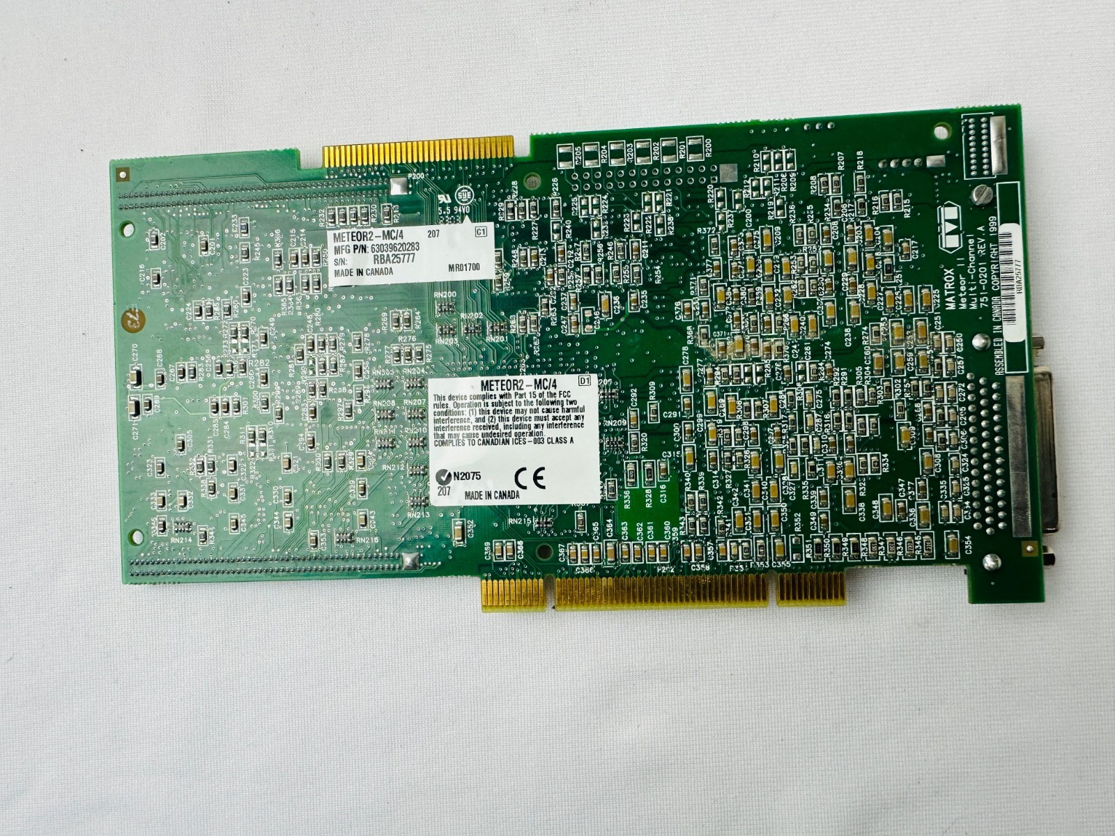 Matrox 63039620283 METEOR2-MC/4 Frame Grabber