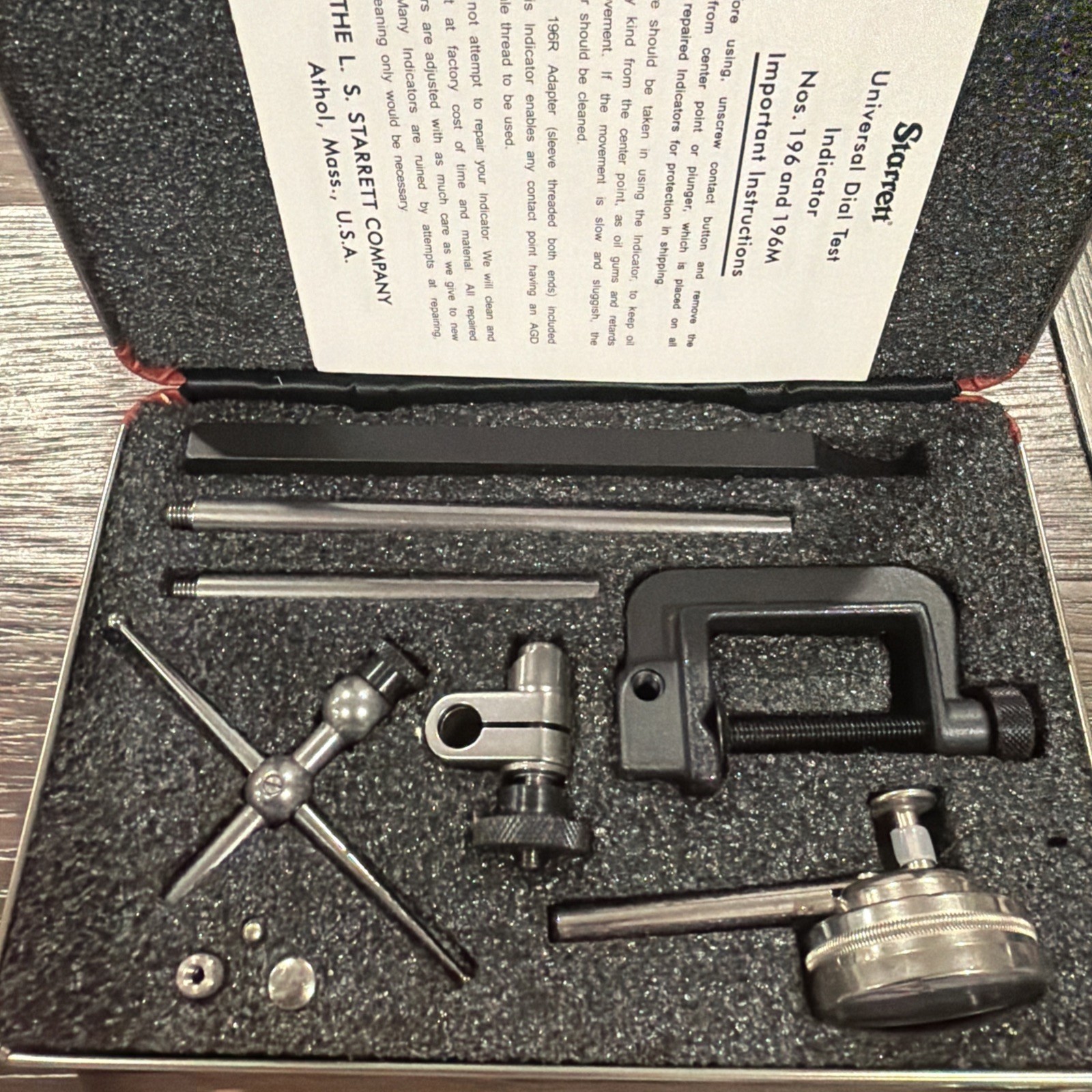 NEW IN BOX! Starrett DIAL TEST INDICATOR 196A5Z