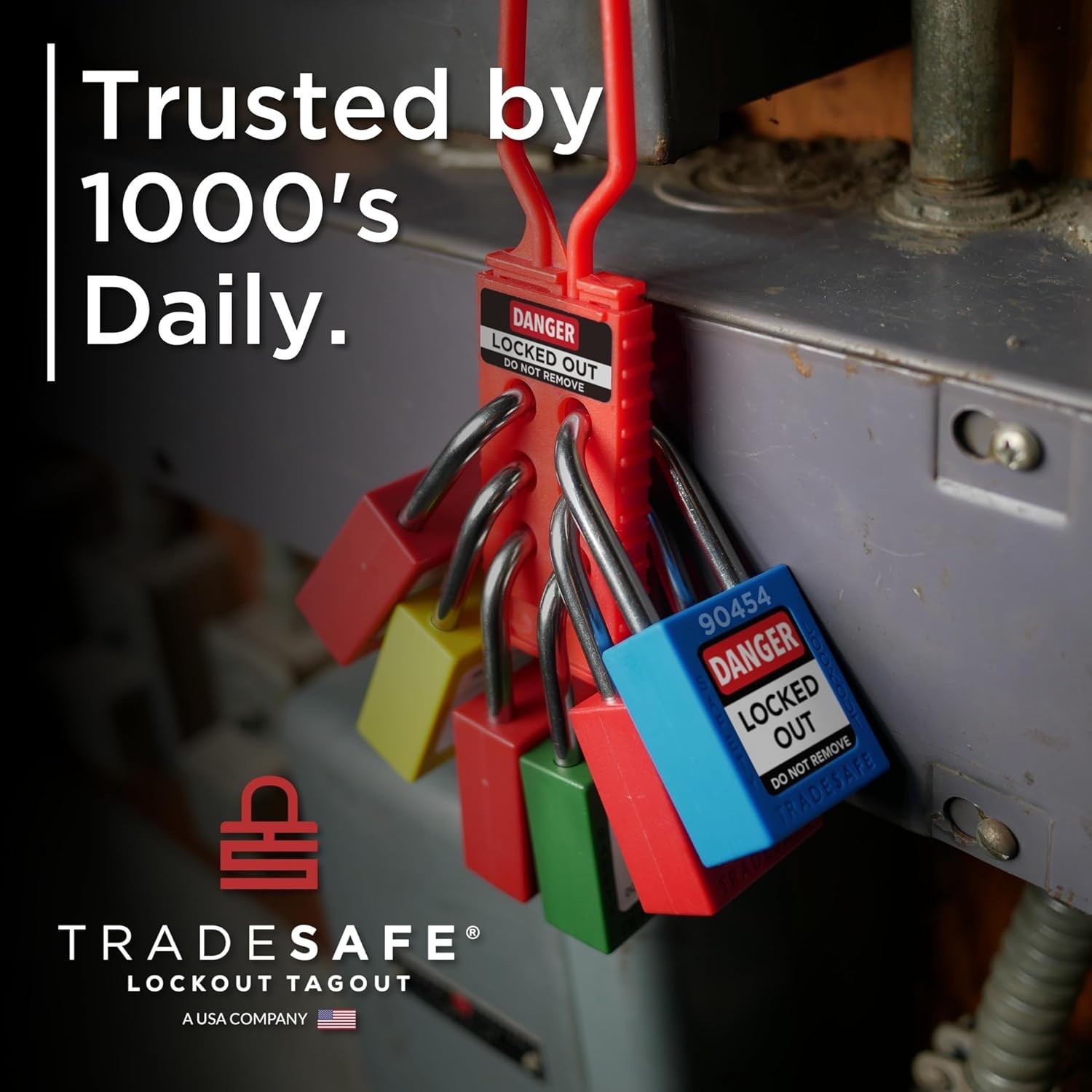 Lockout Tagout Locks Set - 10 Red Loto Locks, Lockout Locks Keyed Different, ...