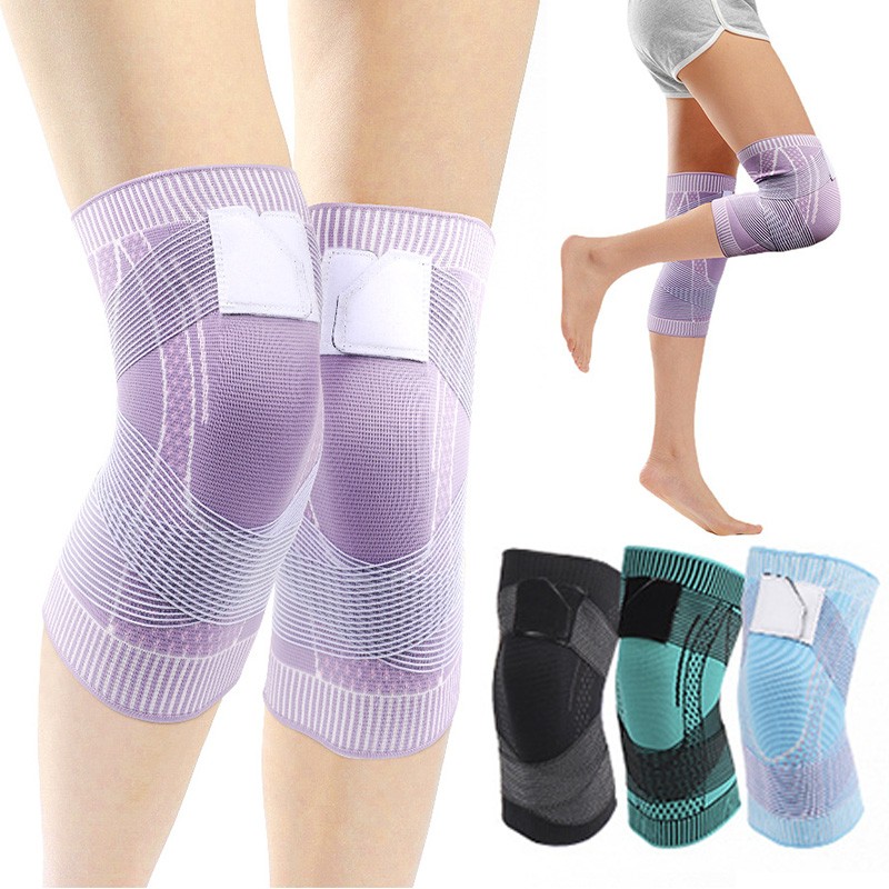 Compression Knee Support Sleeve Non-Slip 3D Knit For Sports Recovery Fitness