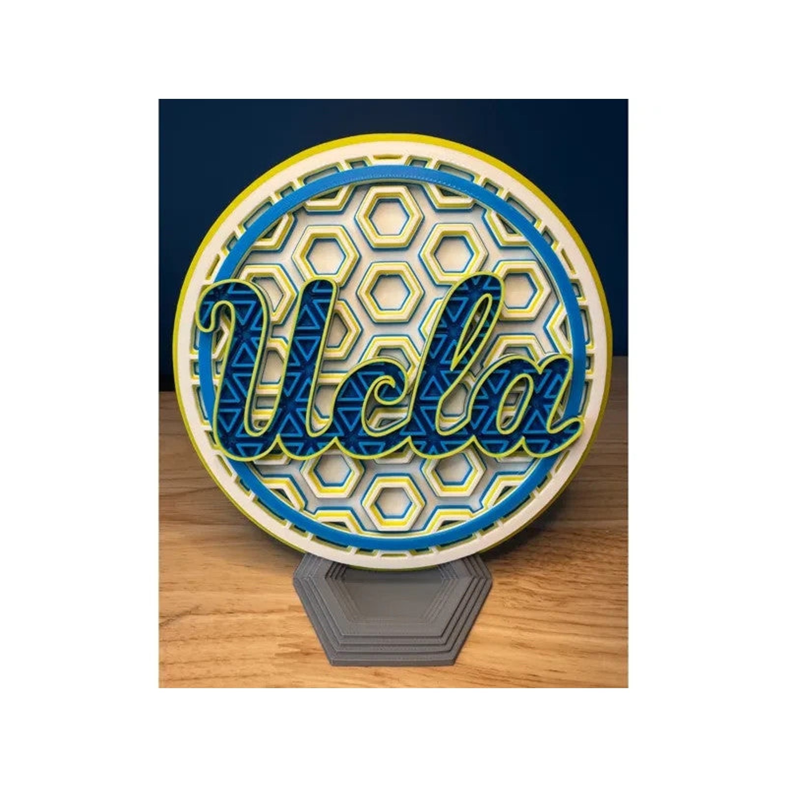 UCLA Bruins Wall Art Or Display 3D printed Dimensional Mosaic