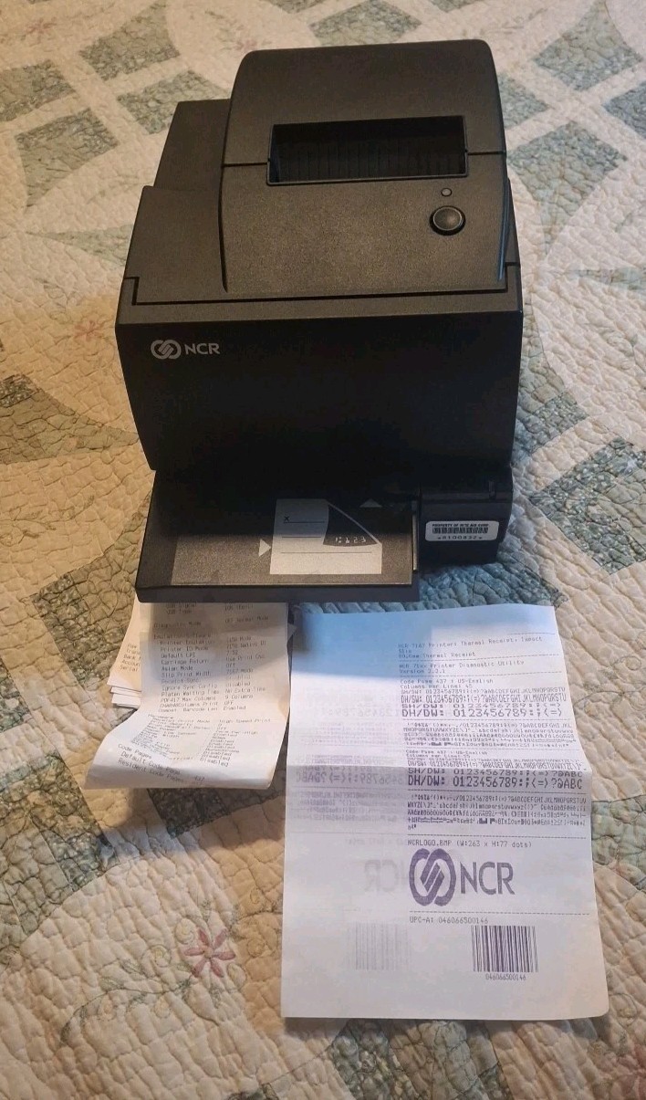 NCR POS Thermal Printer ONLY NO CORDS OR POWER SUPPLY 7167-7001-9001