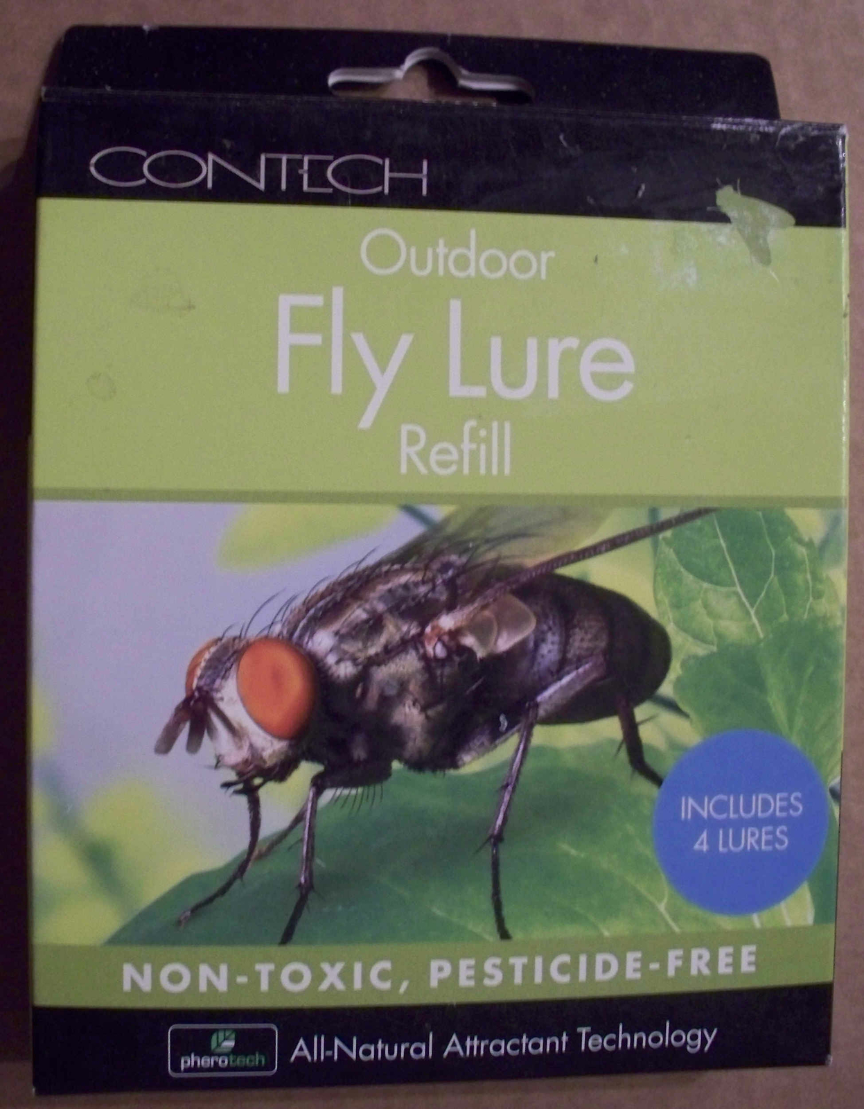 Contech Outdoor Fly Lure Refill - 4 Lures - Non-Toxic, Pesticide Free-Save on 2+