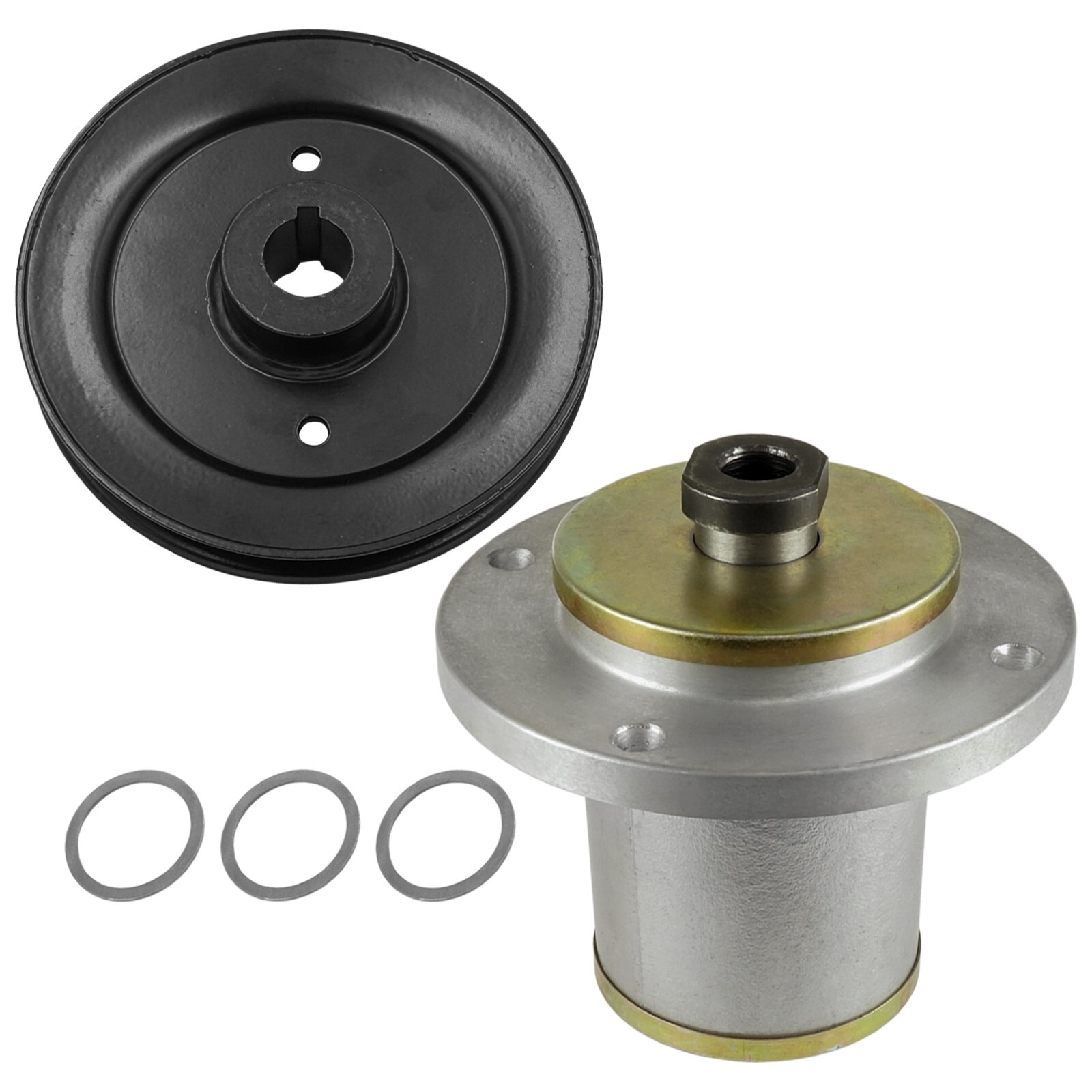 Caltric 539104420 539107408 Spindle & Pulley for Husqvarna BZ6127 BZ7234 BZE7234