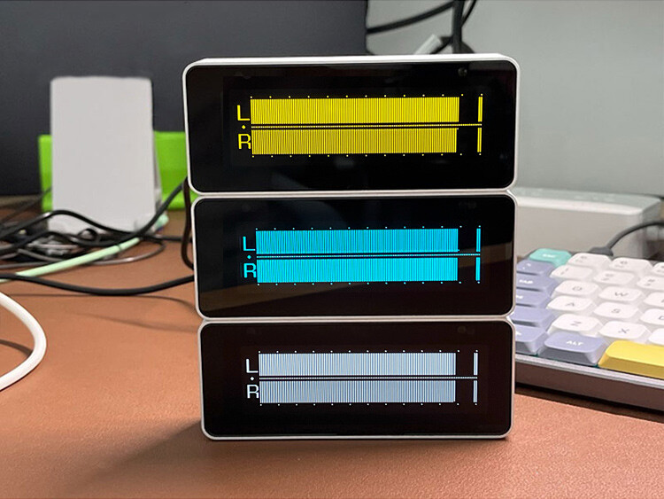 AK25664_V2.0 Display Rhythm Light Desktop Clock w/ Remote Control YELLOW