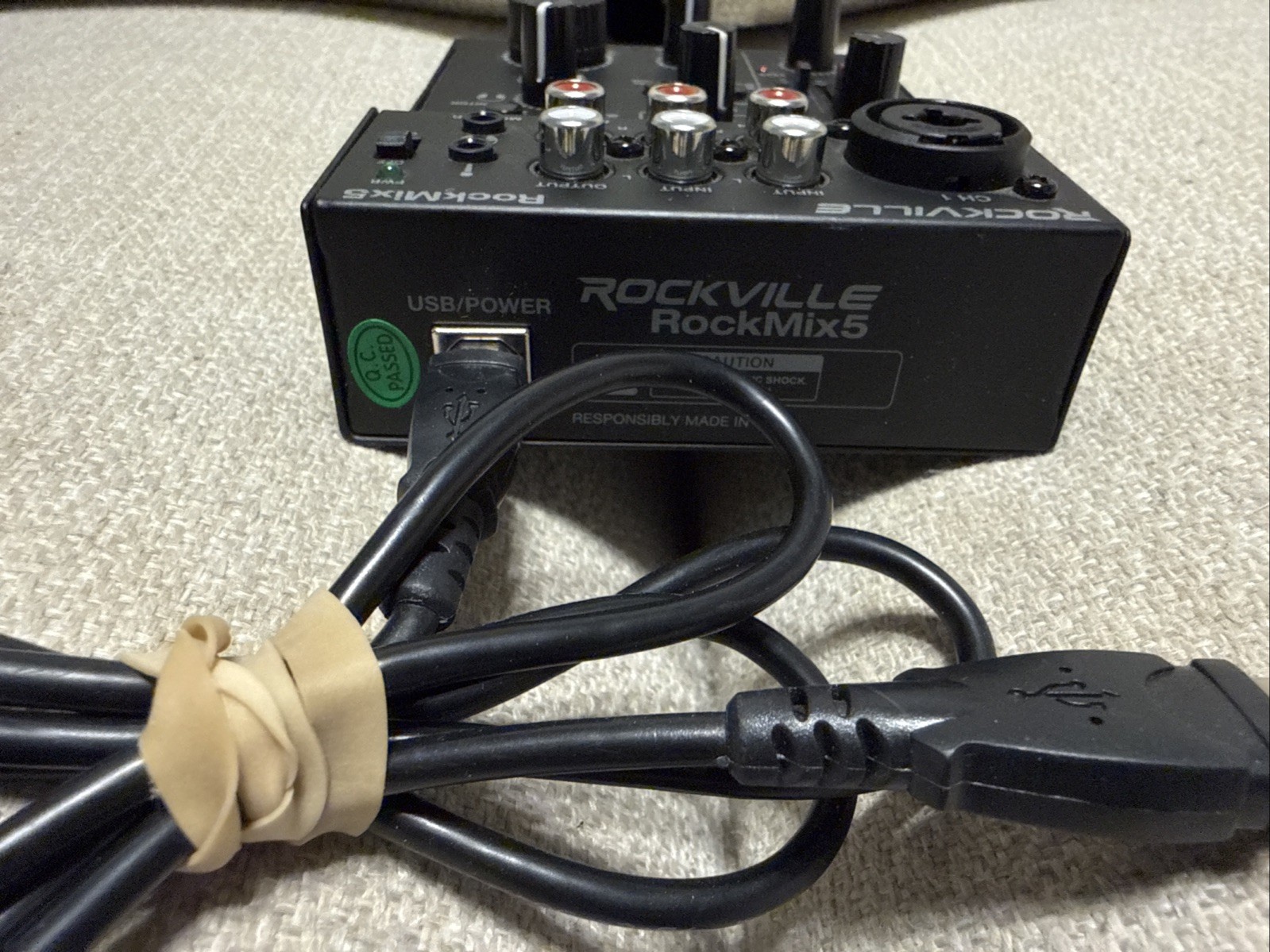 Rockville RockMix 5 5 Channel Pro Mixer w/USB Interface, Bluetooth, Echo, EQ