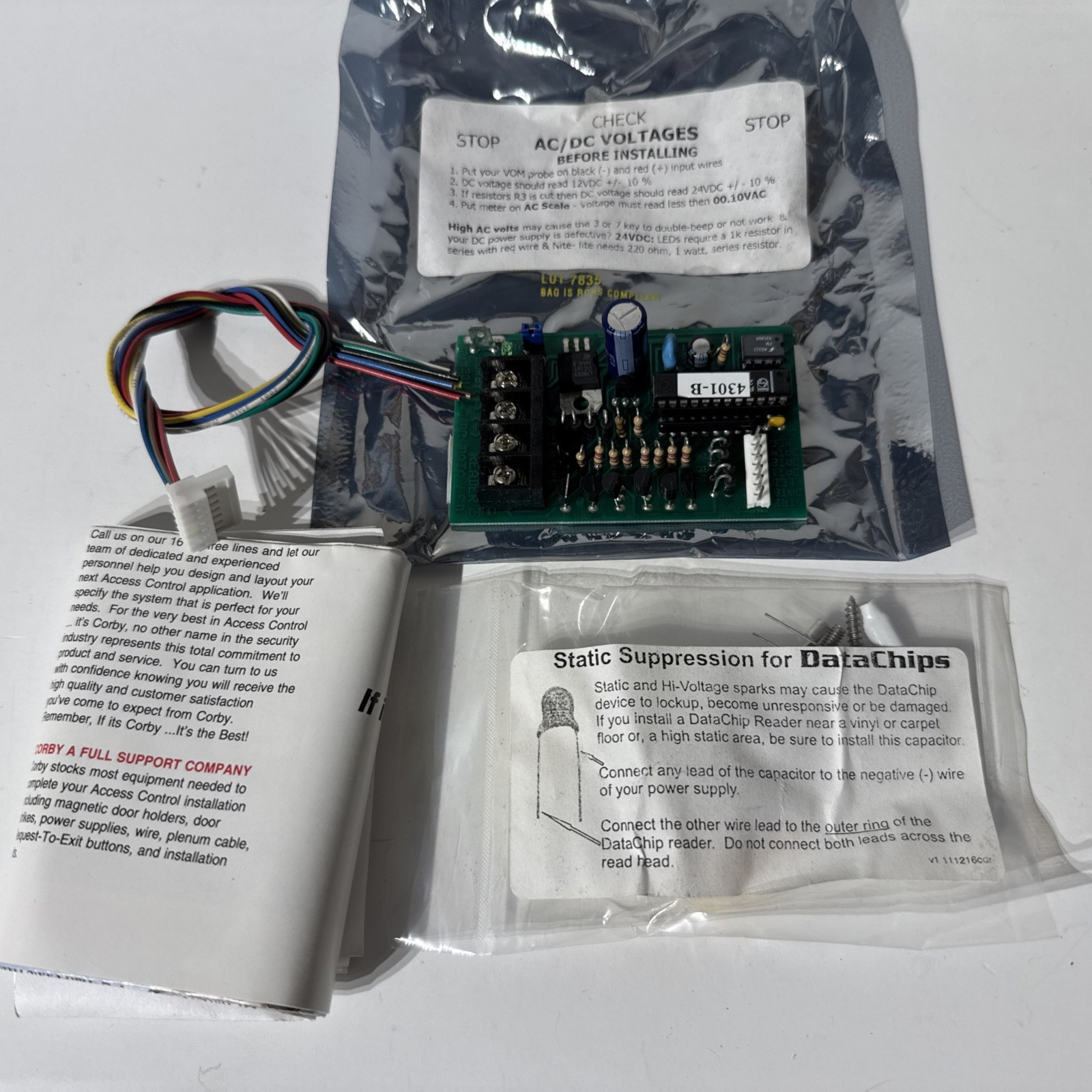 Corby 4301 Data Chip Interface Adapter Module for Systems 1-4-5-10