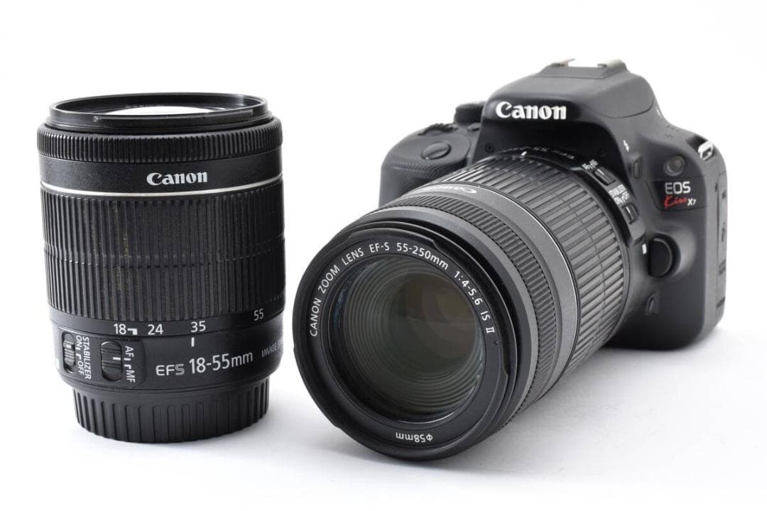 Canon EOS Kiss X7 Double Zoom Kit with Original Box