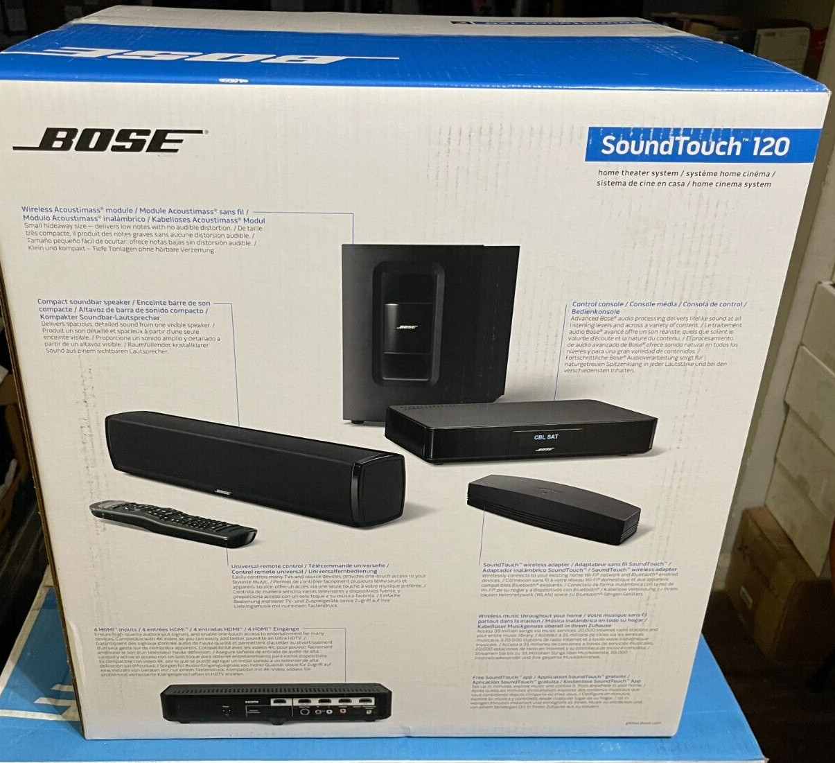 Bose SoundTouch 120 Home Theater System Entertainment Music Movies Television Bk