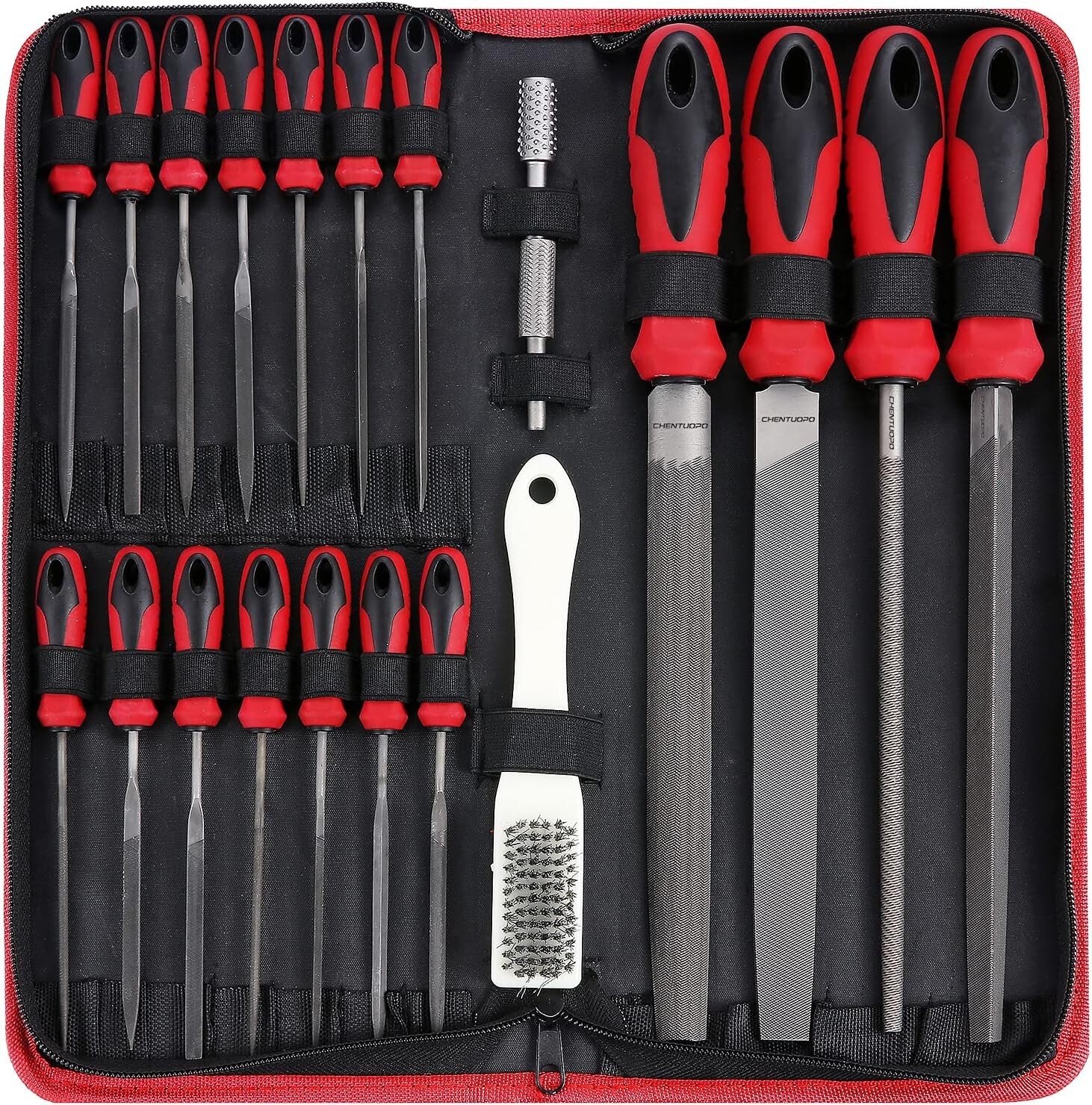 57Pcs Metal & Wood File Rasp Set,Grade T12 Forged Alloy Steel, Needle Files, etc
