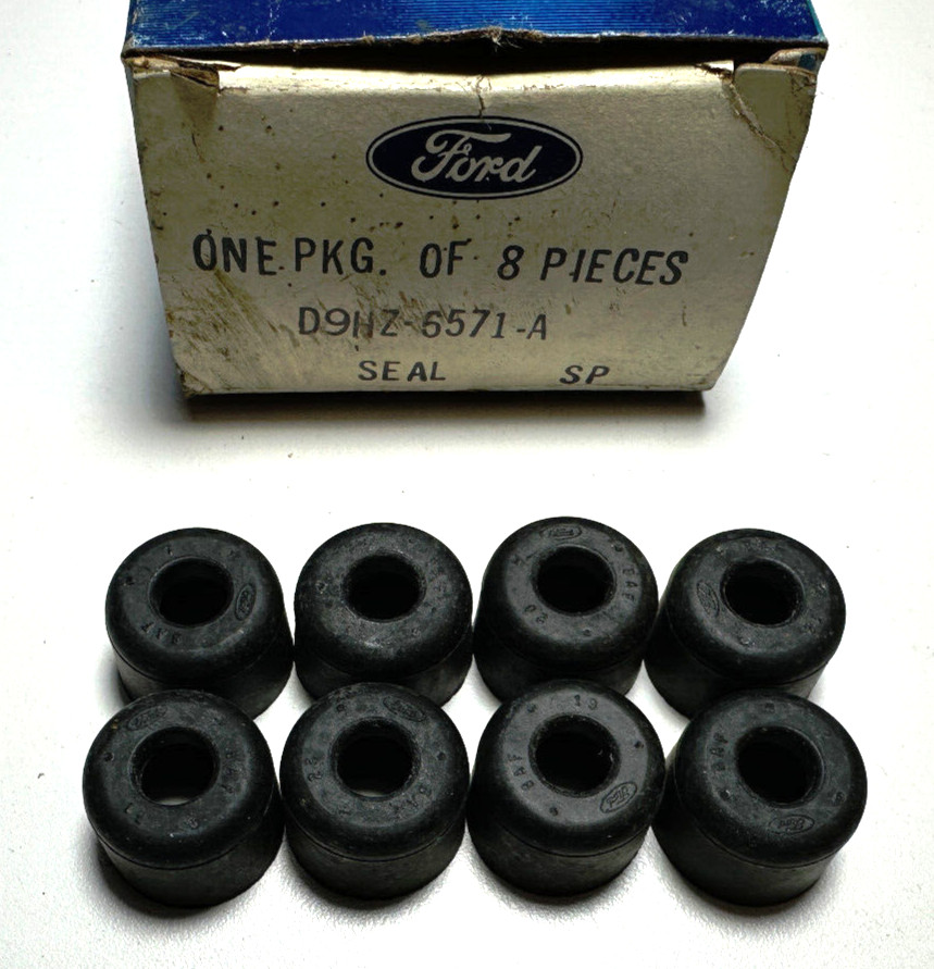 Set of 8 Genuine Ford Valve Stem Oil Seals D9HZ-6571-A