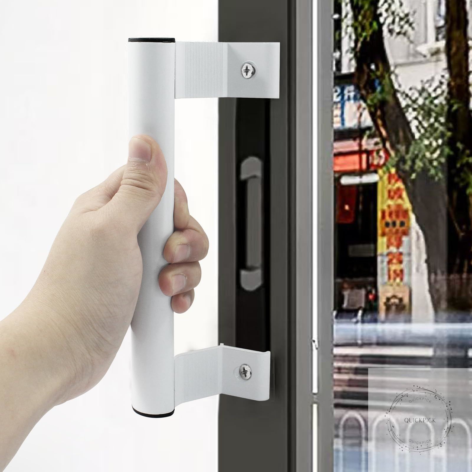 2 Pack Sliding Door Handle - 8 Inch Aluminum Alloy Sliding Glass Door Handles
