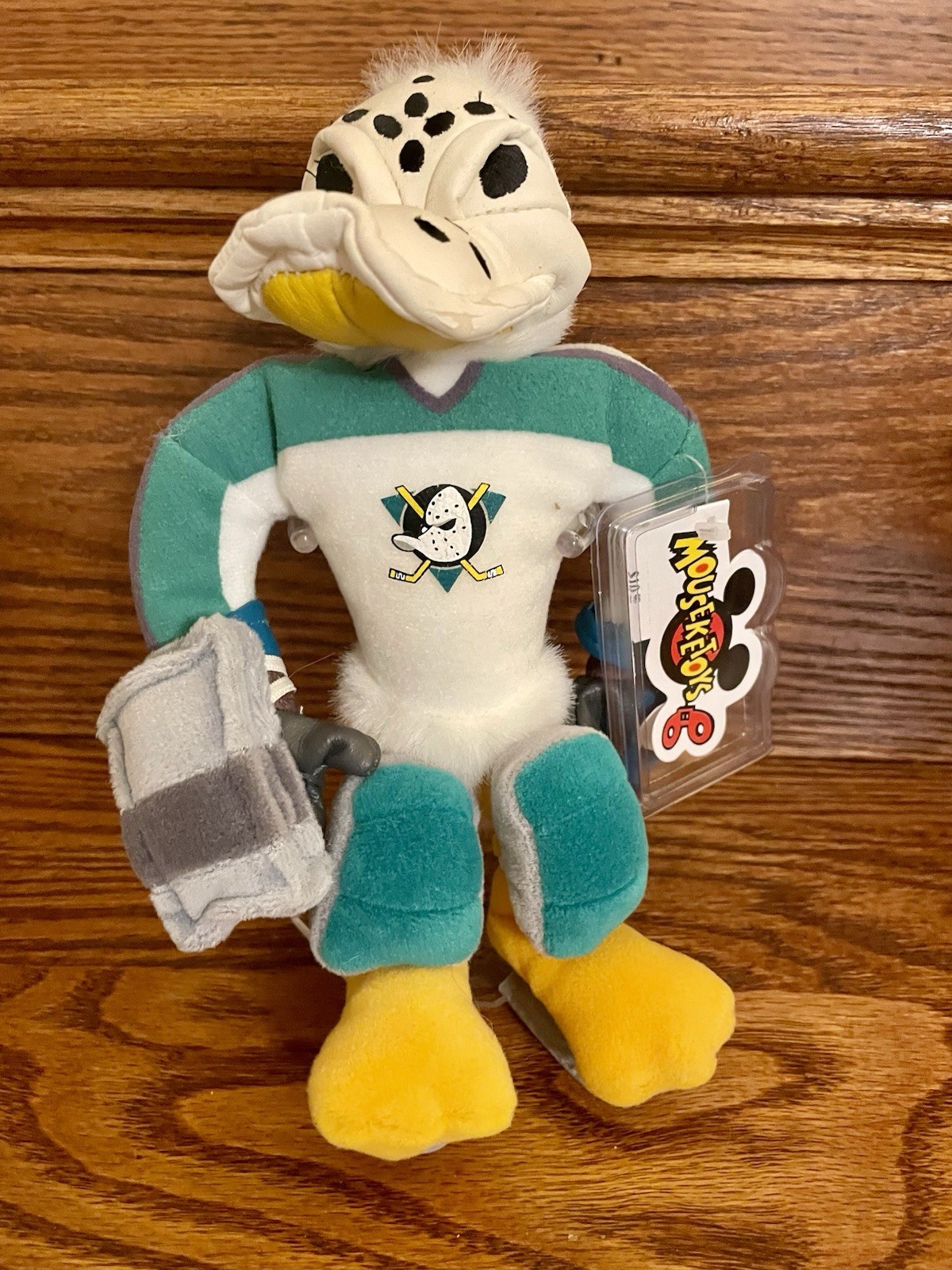set of 2 Anaheim Mighty Ducks Disney Original Produck Bean w Tags READ WEAR