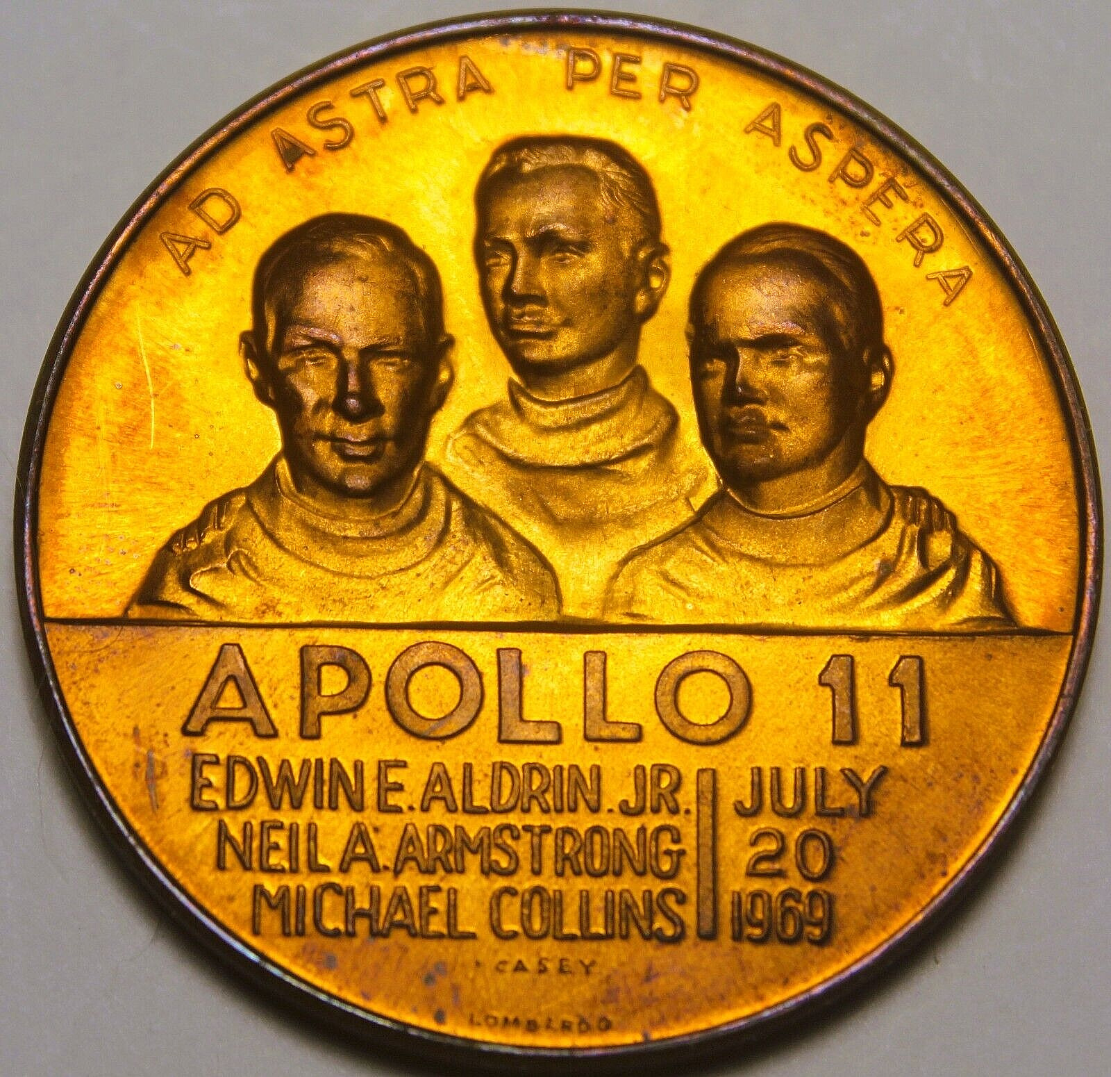 Apollo 11~July 20th, 1969 Bronze Medallion~Scarce~#M149