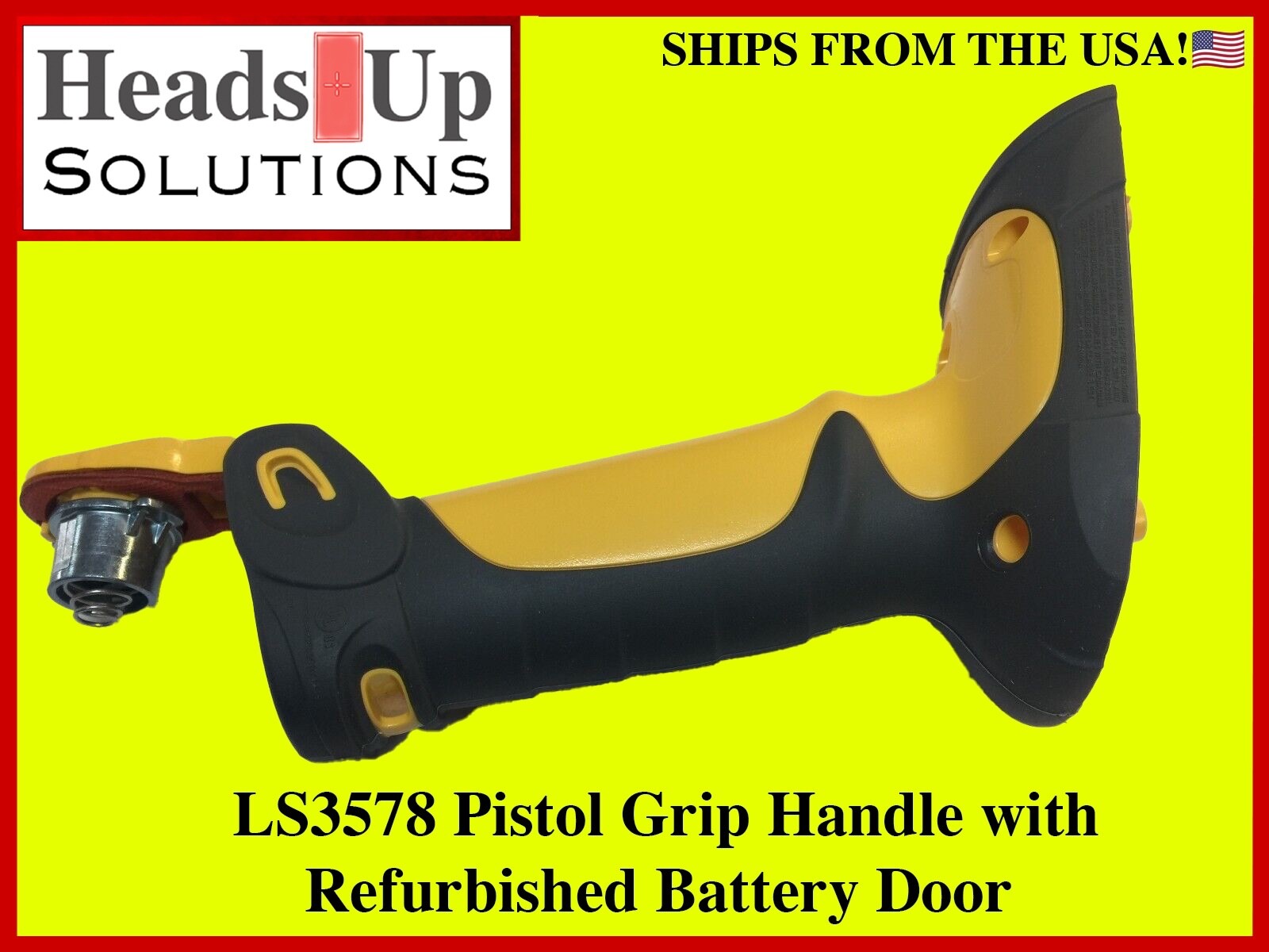 Symbol LS3578 Pistol Grip Handle w/ refurbished battery door SHIPS FROM USA!
