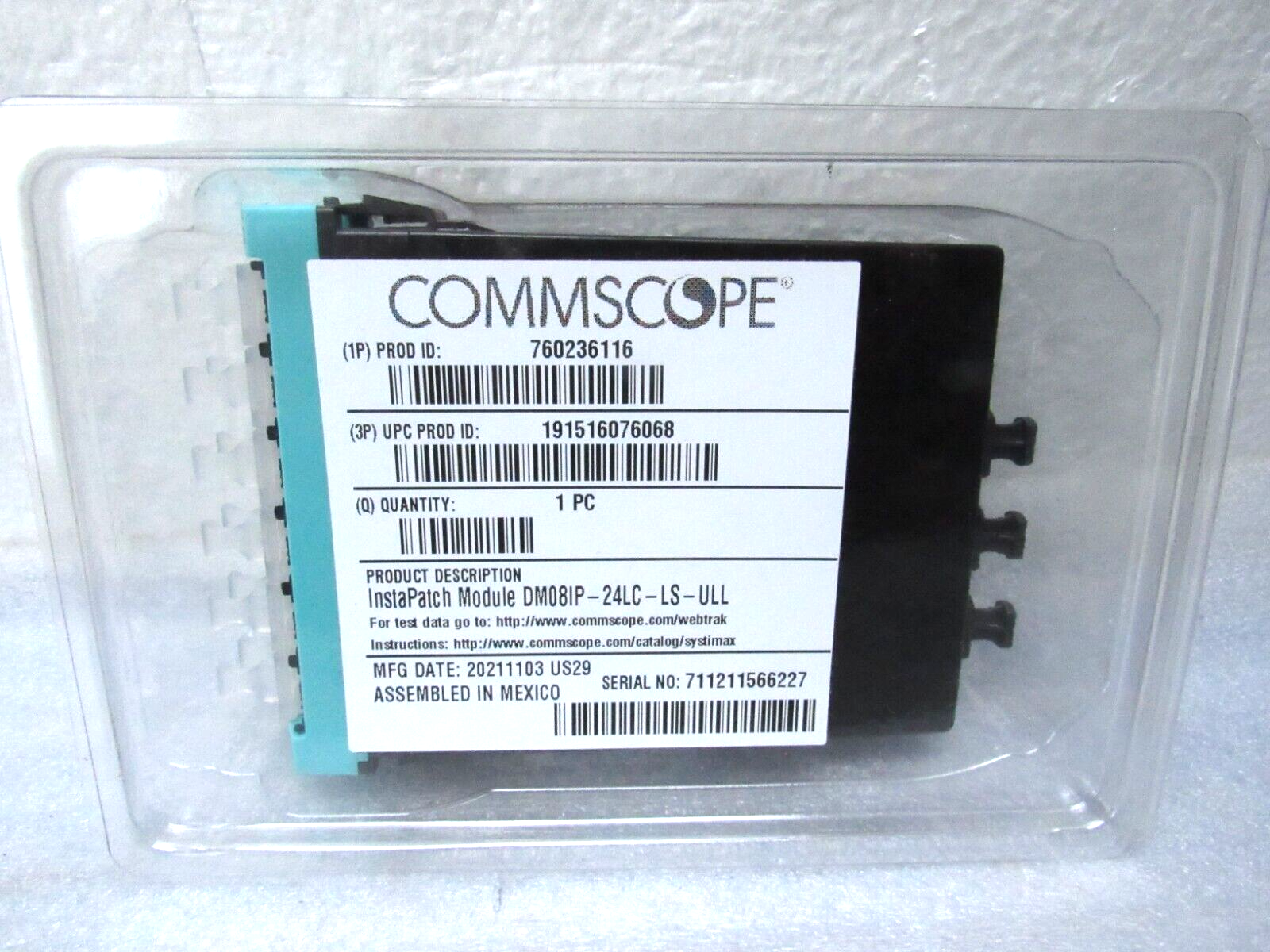 Commscope DM08IP-24LC-LS-ULL G2 ULL Multimode OM4 MPO-8 Distribution Mod [CTPA]