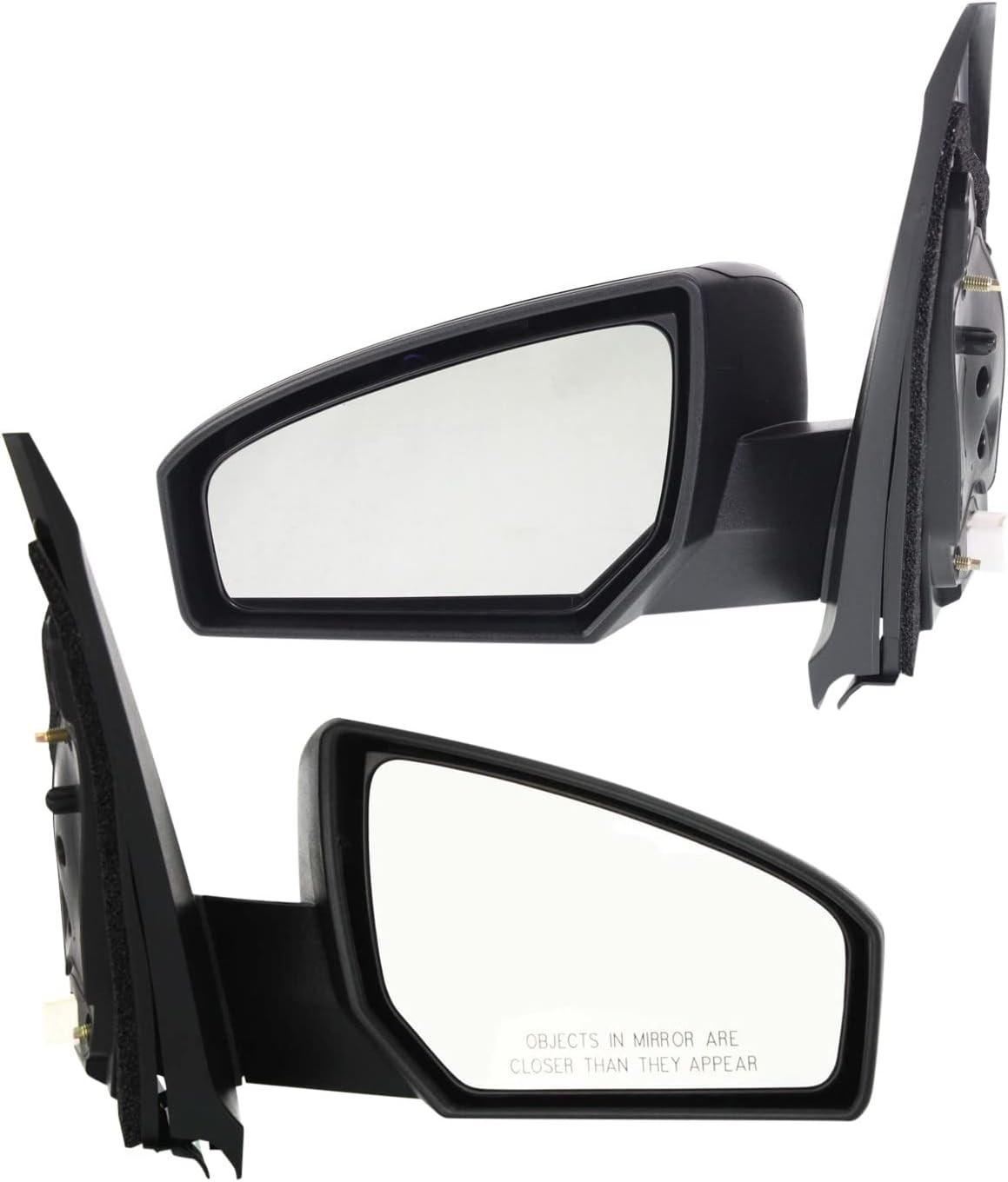 Driver & Passenger Side Mirror Replacement Power Non-Heated, for Nissan Sentra 2
