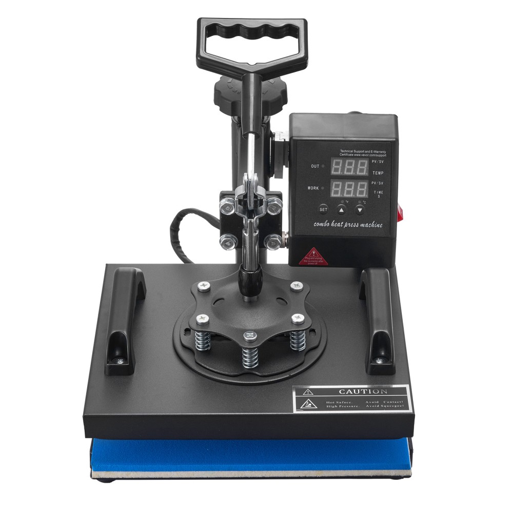 12x10" Heat Press Machine for T-Shirts w/ LCD Display & Adjustable Pressure