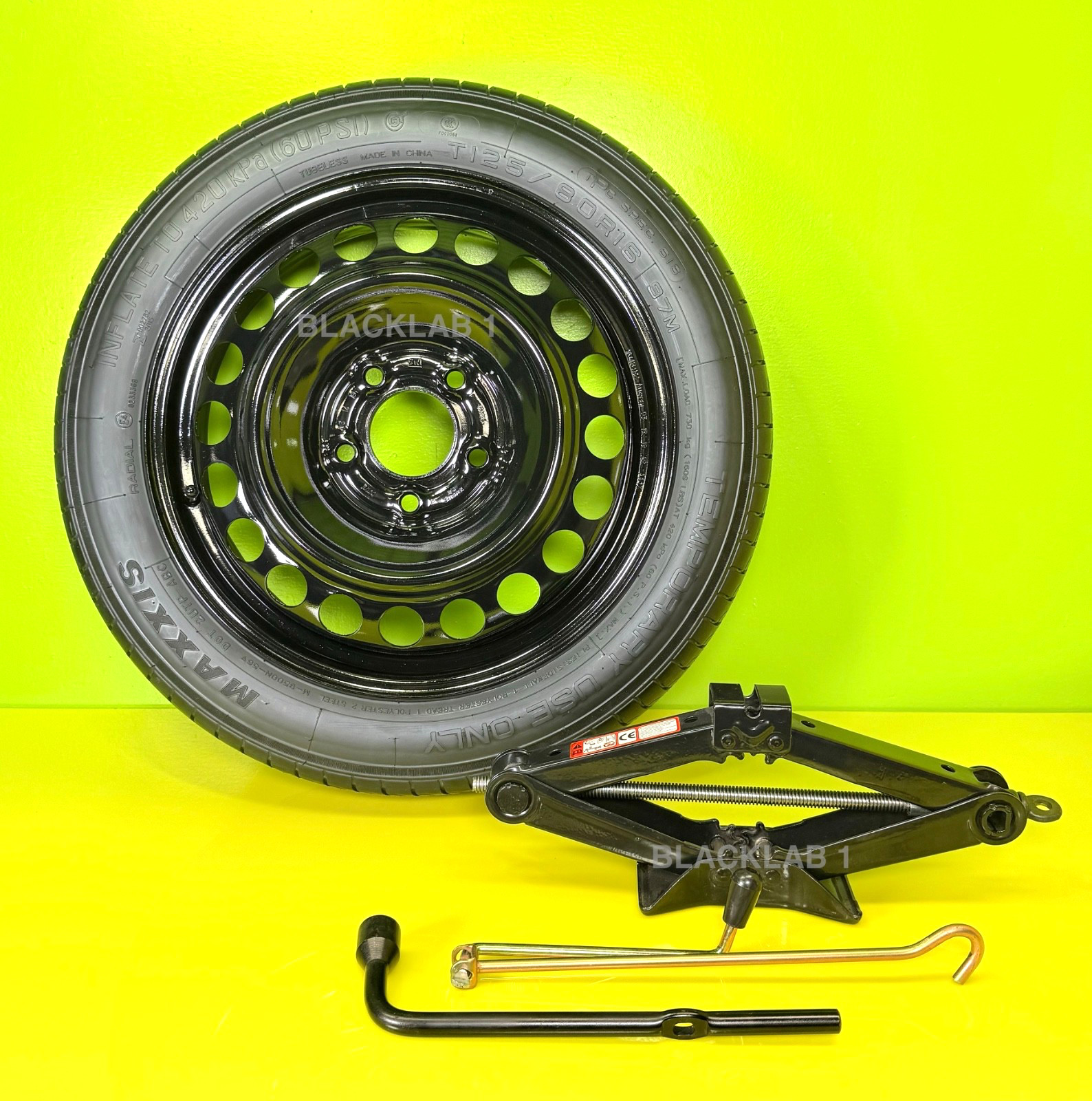 SPARE 125/80R16" WITH JACK KIT FITS:2023 2024 2025 CHEVY MALIBU