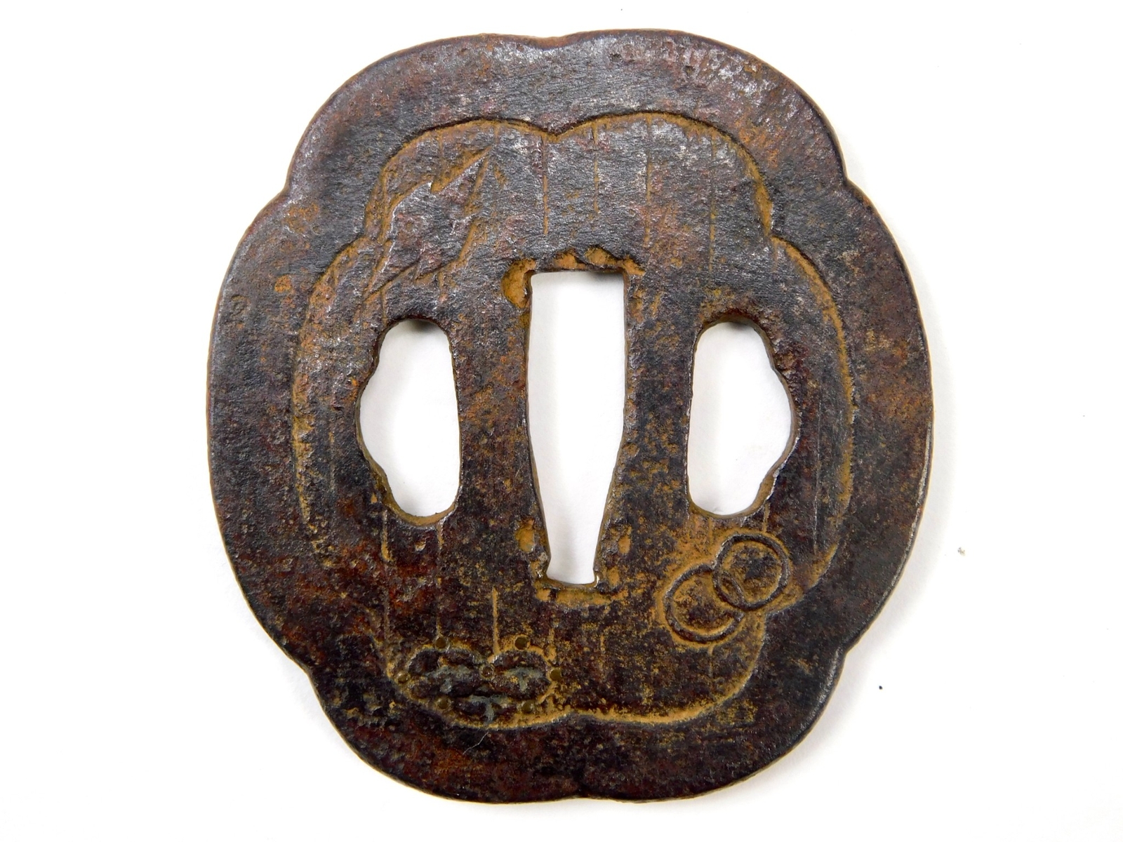 Antique Vintage Japanese Japan Katana Wakizashi Samurai Sword Tsuba Art G