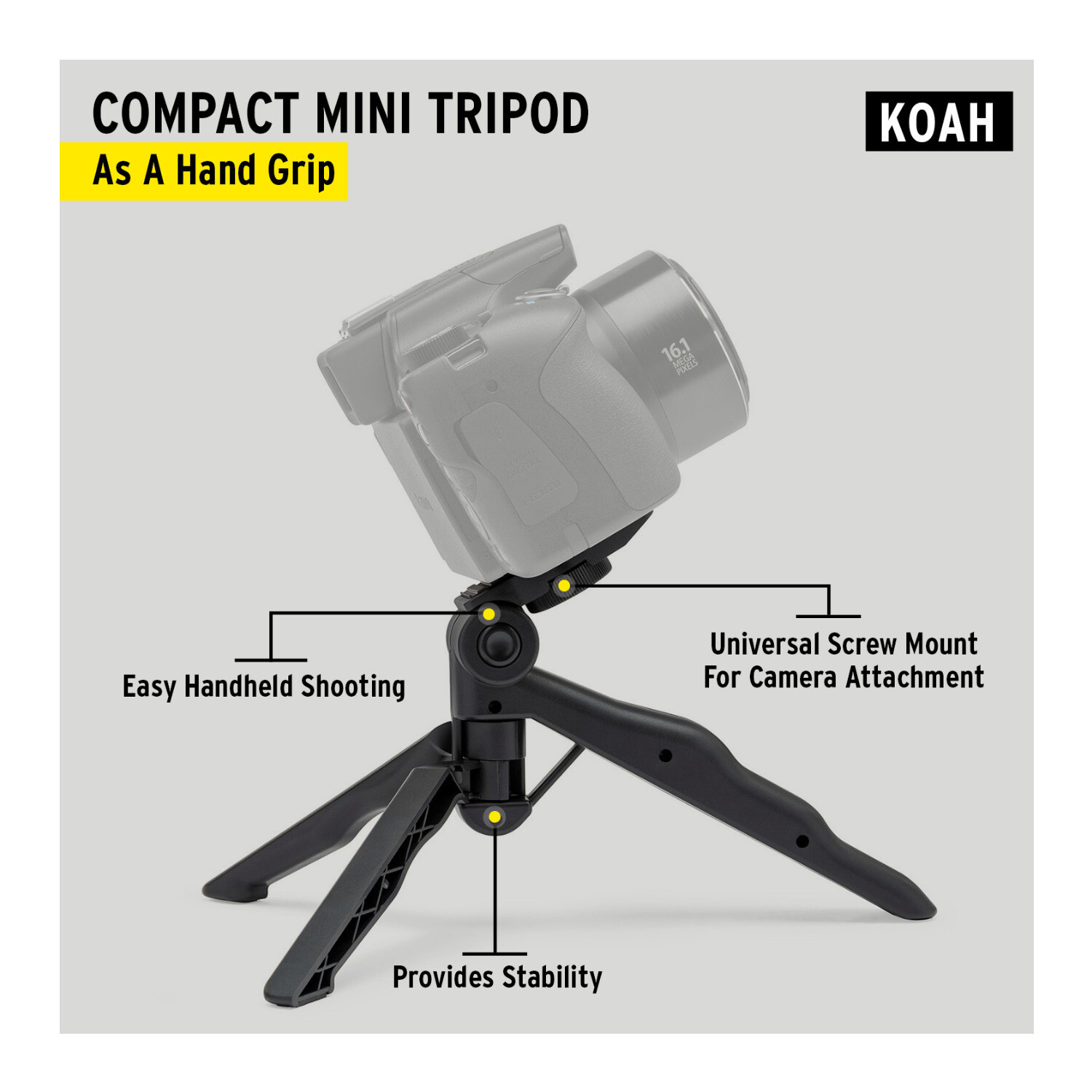 Koah Holster Camera Case and Accessory Bundle for DSLR, Mirrorless, & Camcorders
