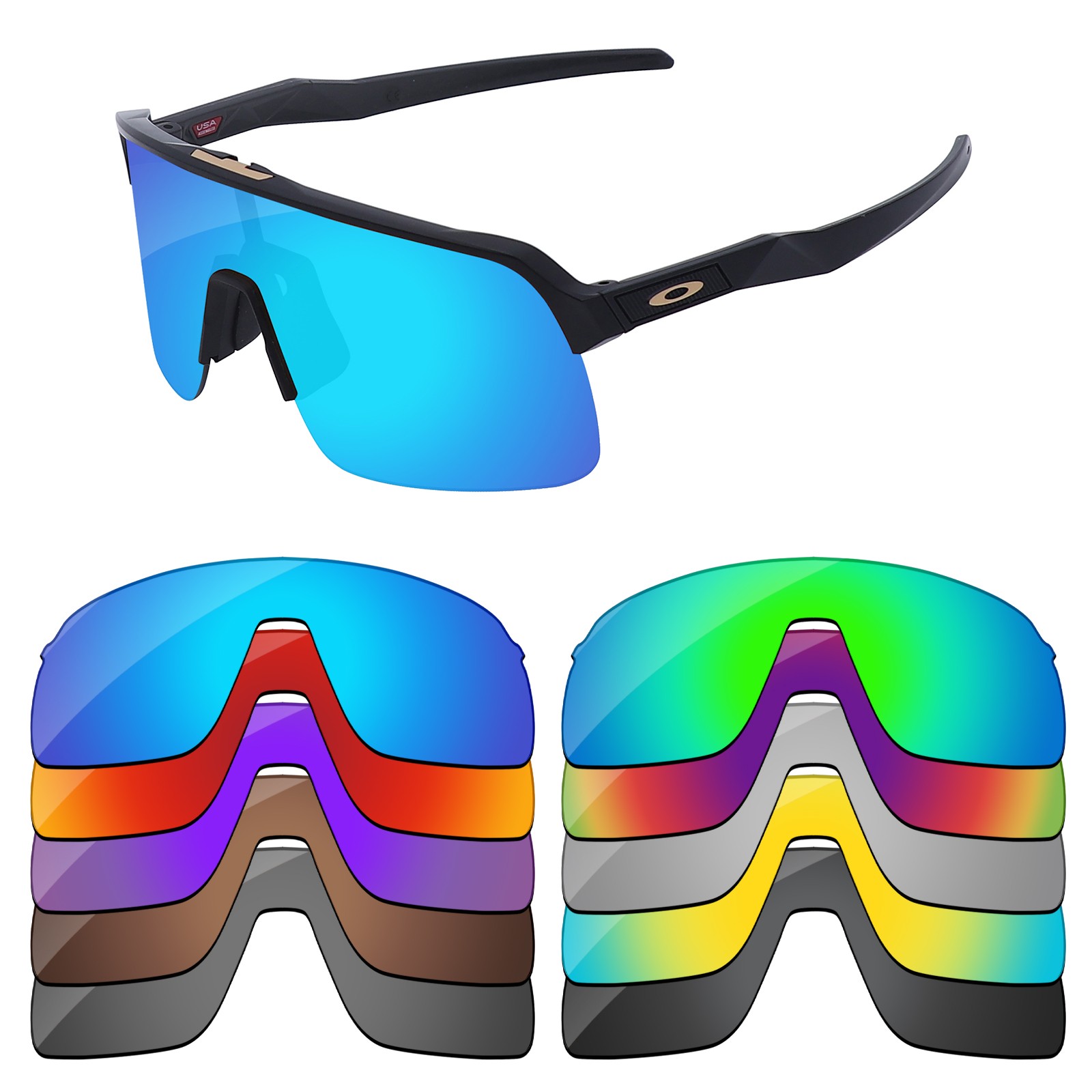 Lenslog Polarized Replacement Lenses For-Oakley Sutro Lite OO9463 Sunglasses