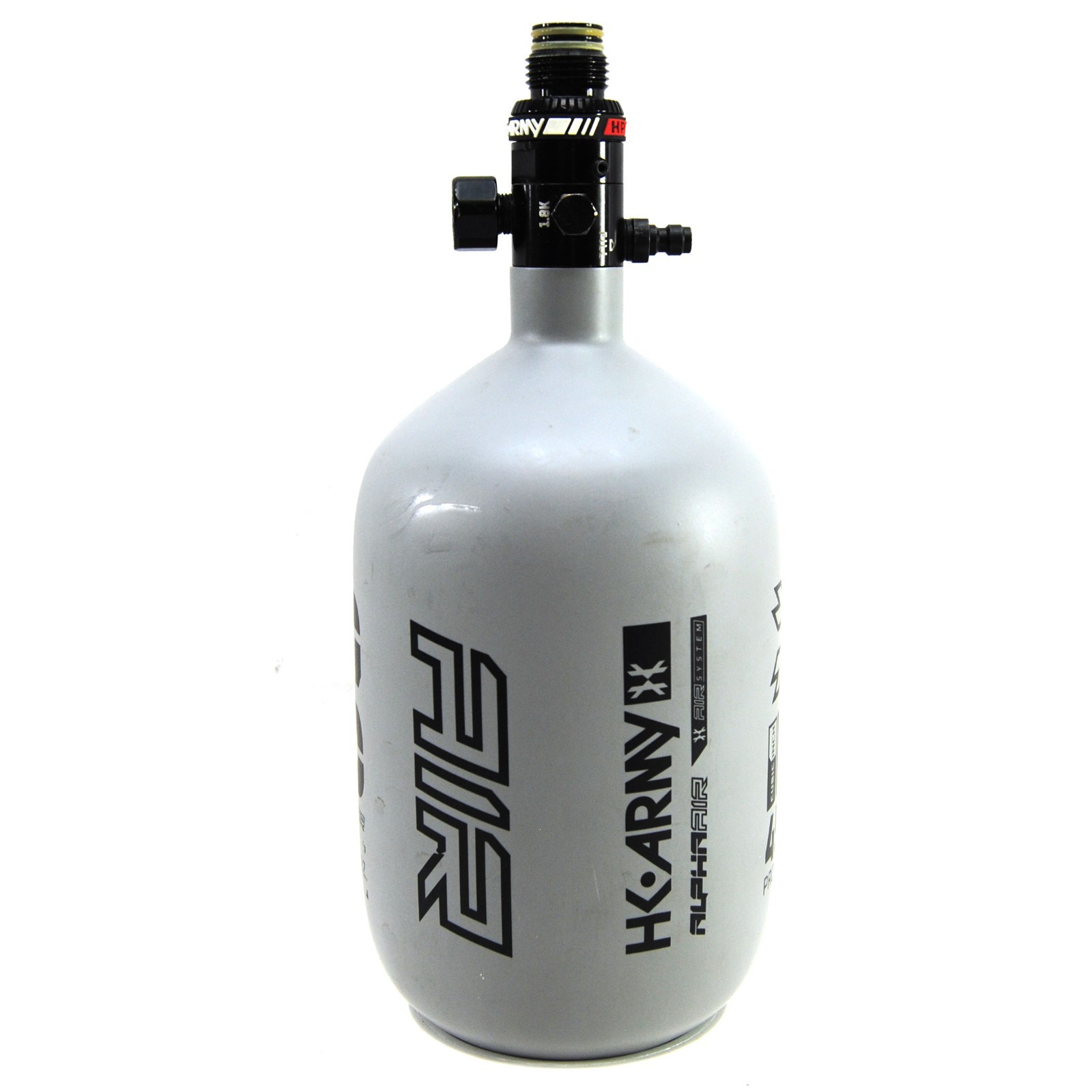Used HK Army Paintball 68ci/4500psi HPA Alpha Air Tank Graphite 03/26 Date