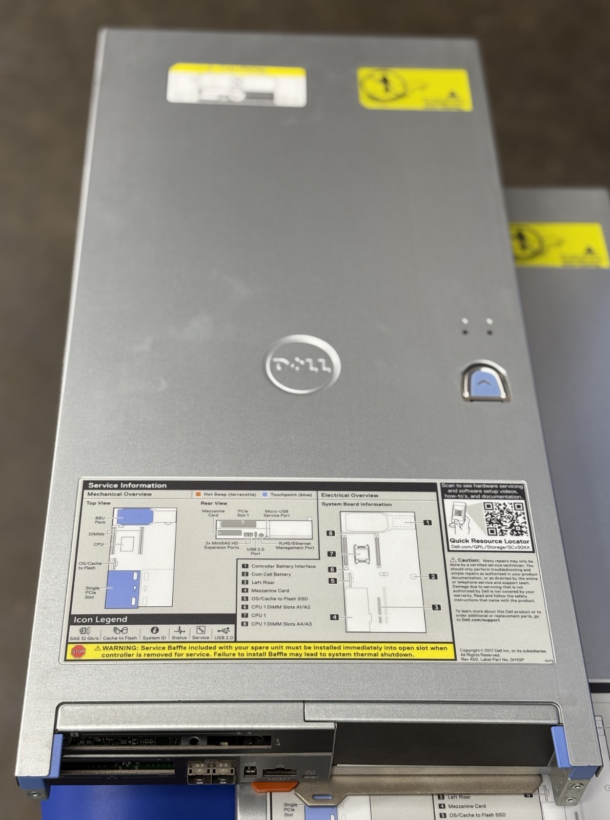 GENUINE DELL COMPELLENT SCV3020 CONTROLLER CHASSIS 654Y9 / RN6X8