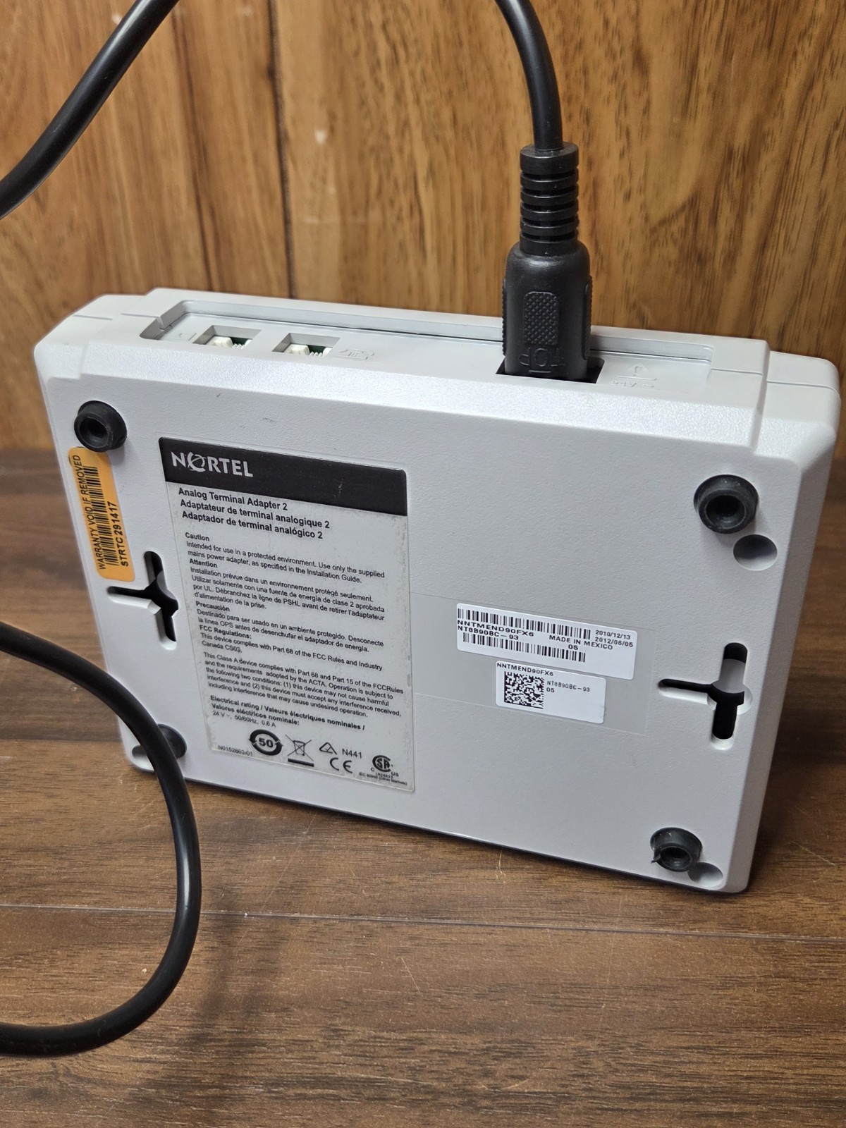 NORTEL NORSTAR ATA2 POWER SUPPLY With Adapter
