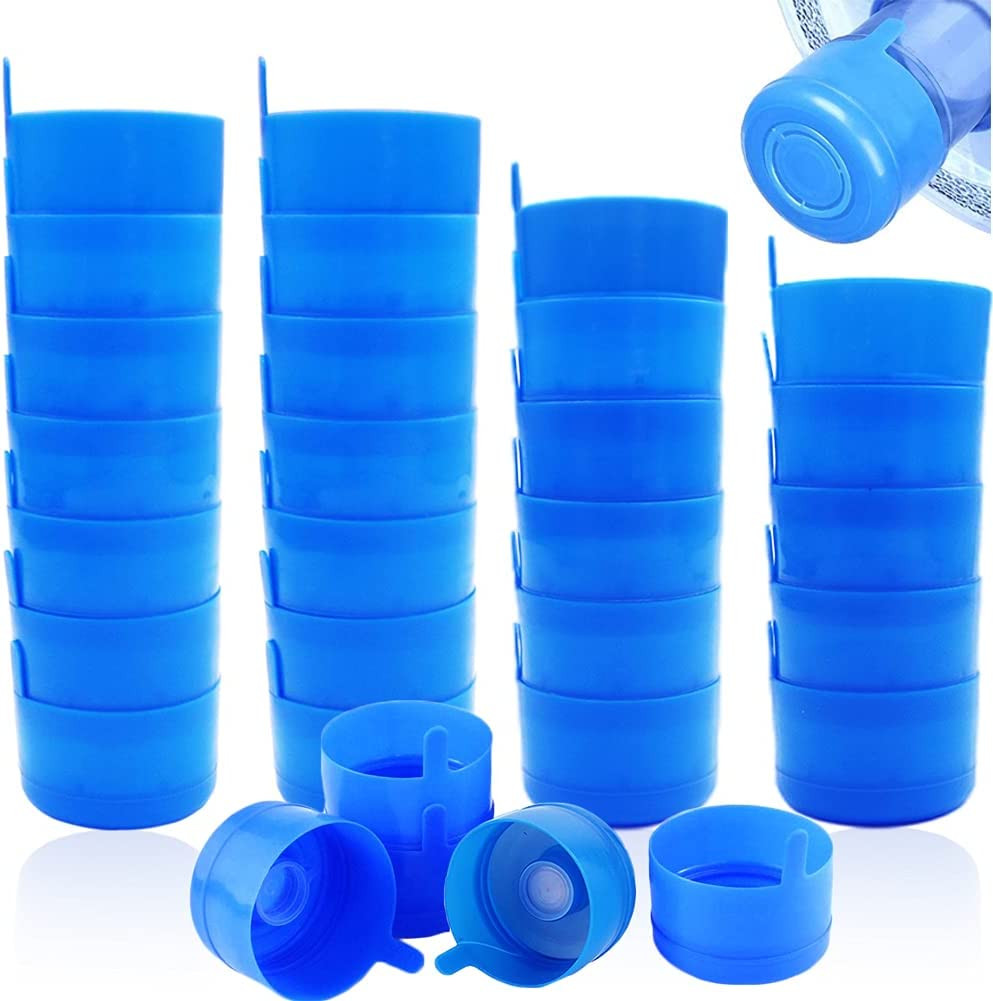 30 Pack Gallon Water Bottle Caps,Non Spill Water Bottle Caps for 55Mm 3 and 5 Ga