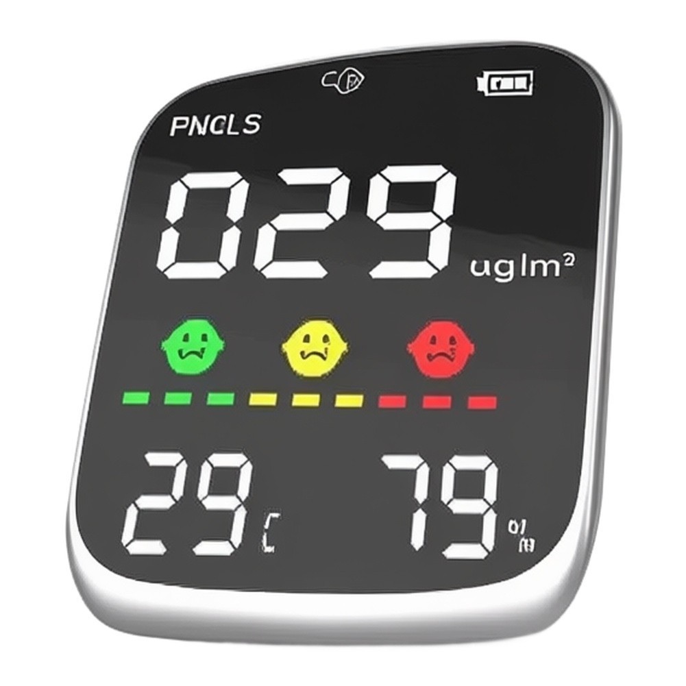 PM2.5 Detector with Magnetic Base for Home Air Safety and Real Time Readings