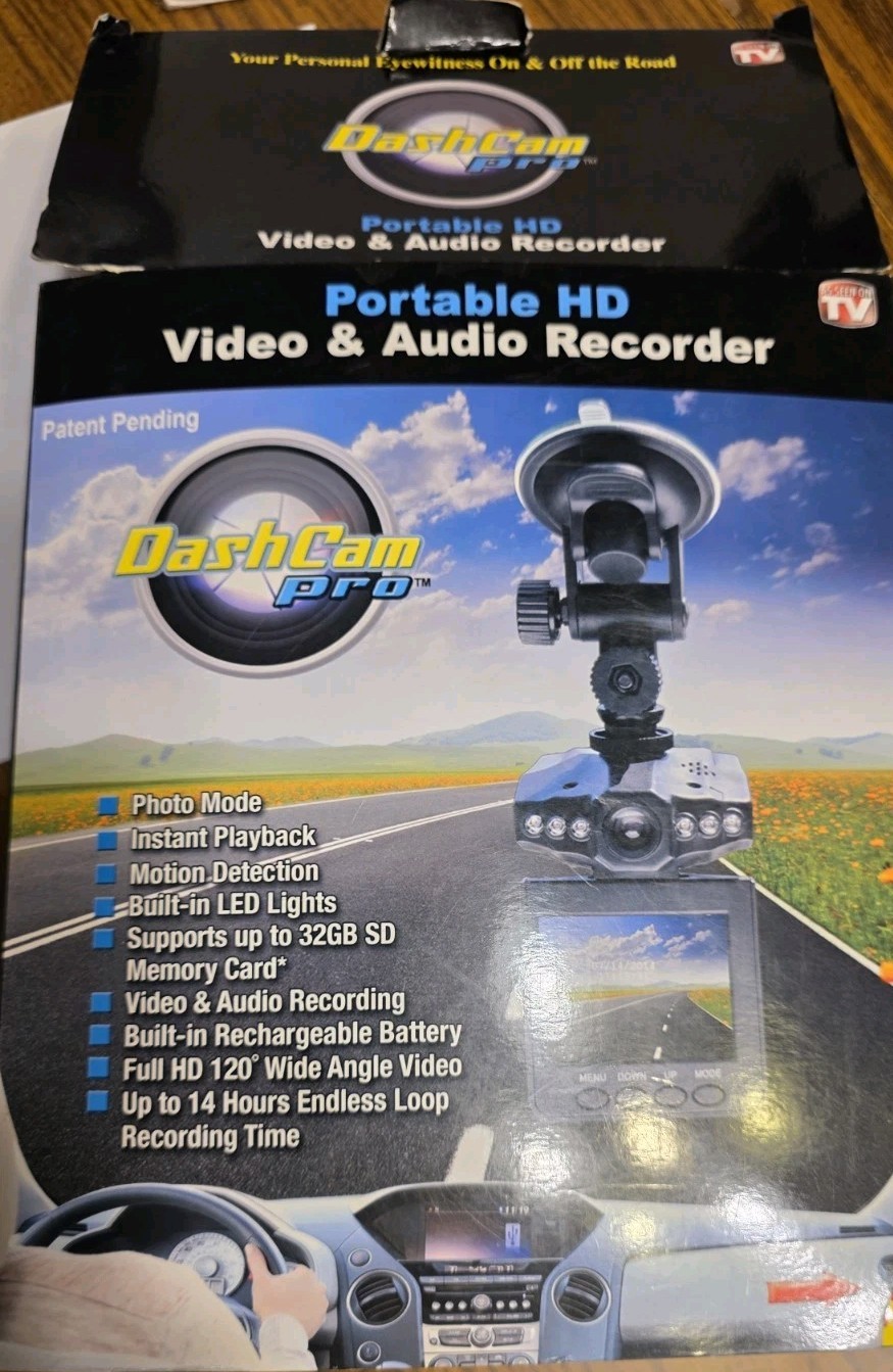 DashCam Pro Portable Video and Audio Recorder