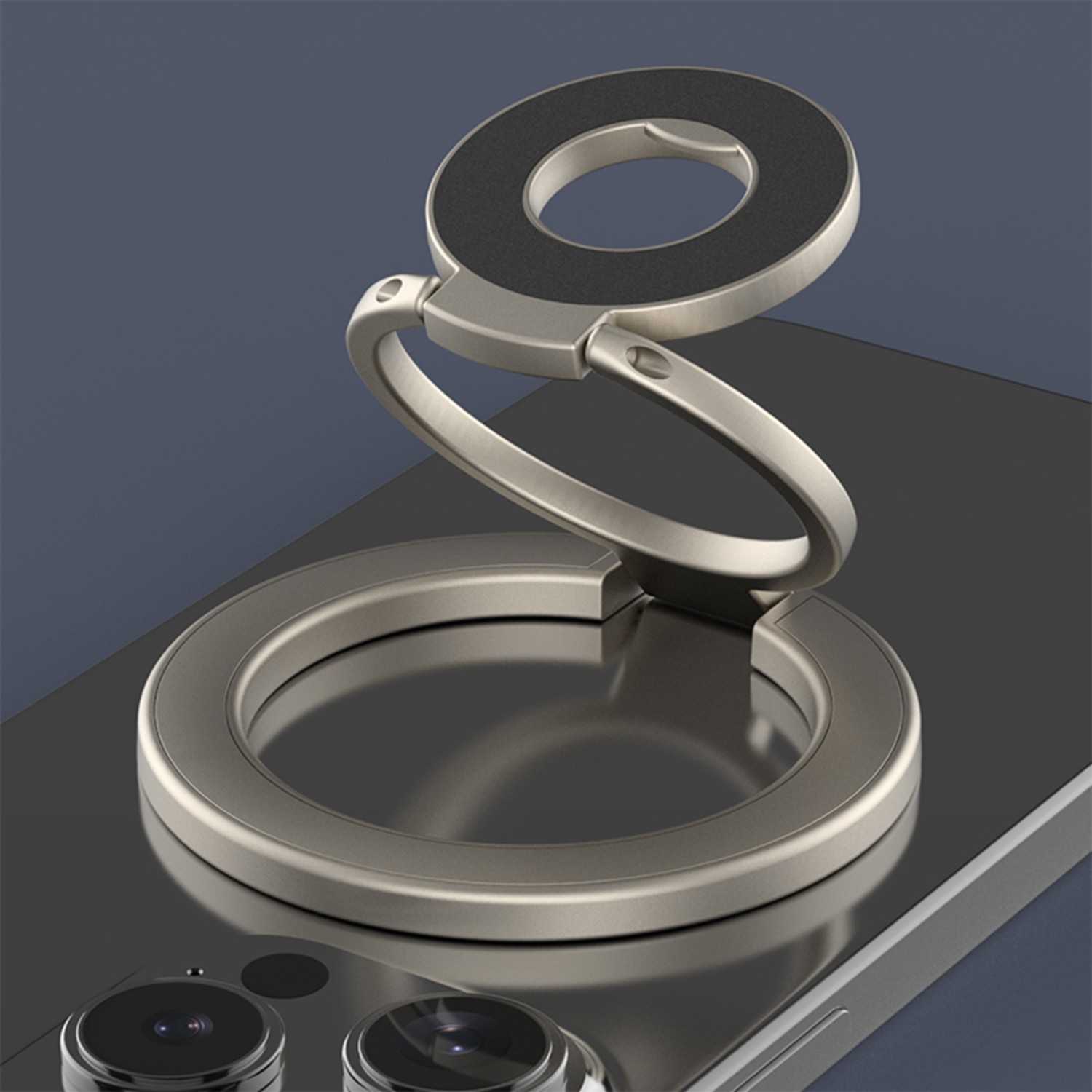 Multi-Functional Triple Foldable MagSafe Magnetic 360Ring Kickstand Phone Holder