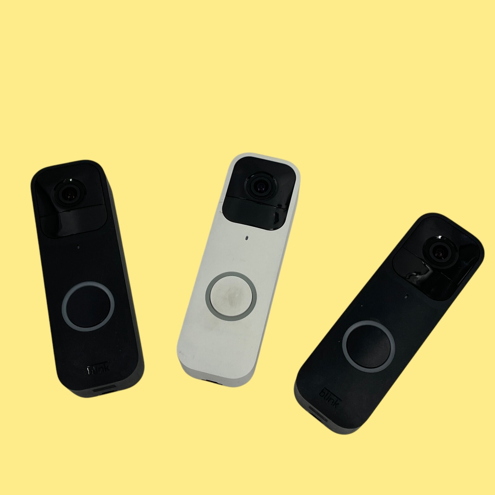 FOR PARTS LOT OF 3 Smart Video Doorbell Blink Amazon Alexa WiFi #4510 Z52/7 (AD)
