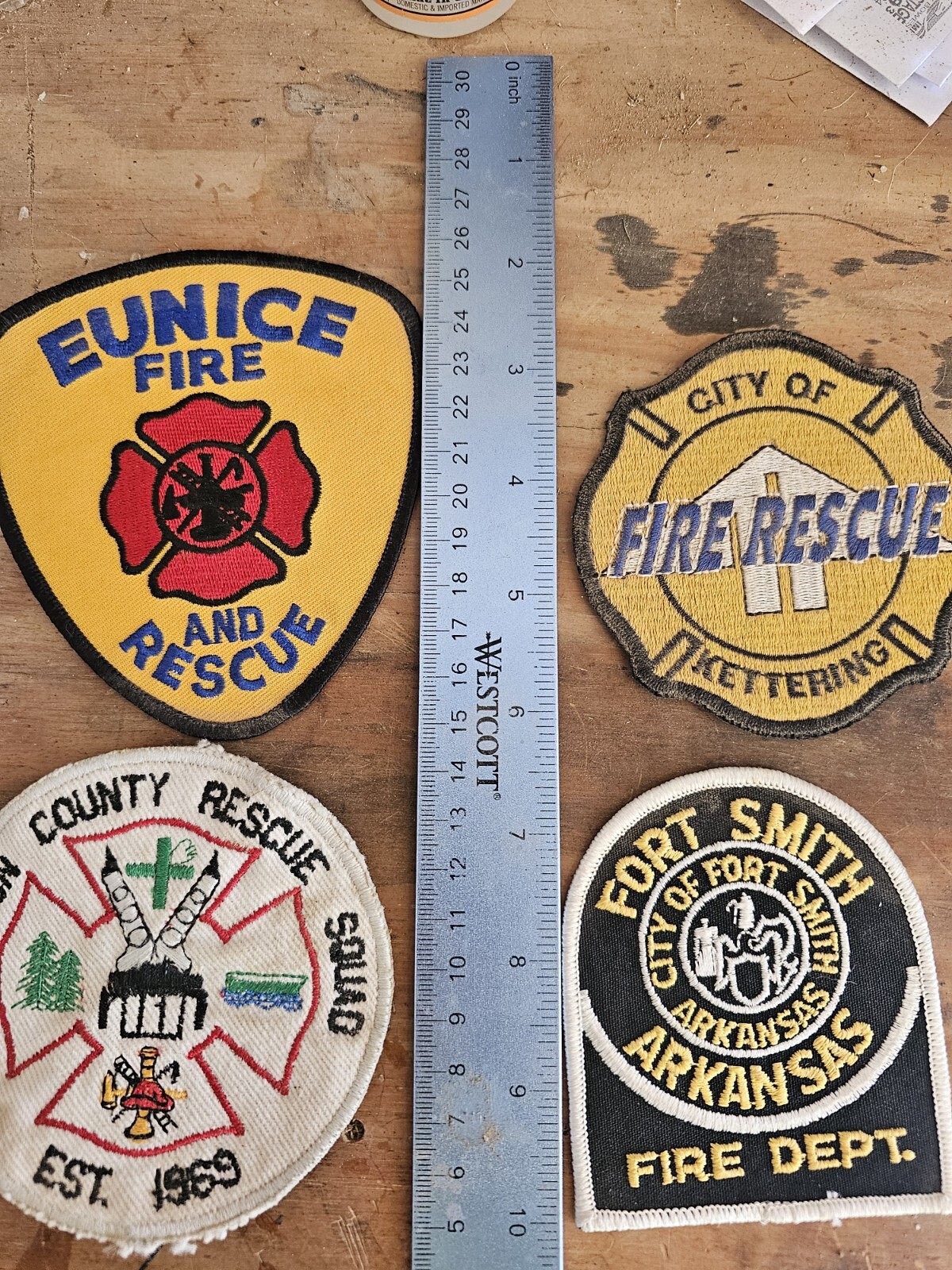 Fire Department Patch Mixed Lot Of 4