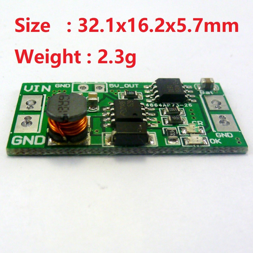 2 PCS DC1.5V- 5Vto 4.2V Boost Charger module & 0.9-5V to 5V DC DC Step-up