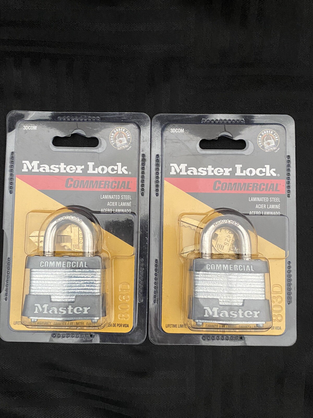 Master Lock Commercial padlocks Laminated Steel set of 2 NEW
