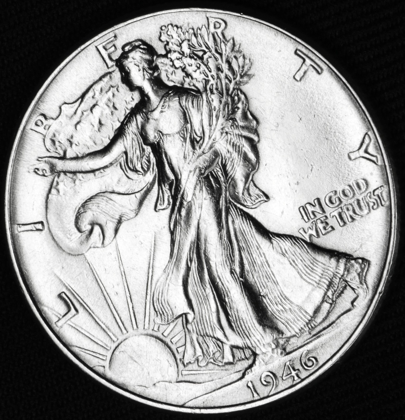 1946-p Liberty Walking Half Dollar. BU (Inventory A)