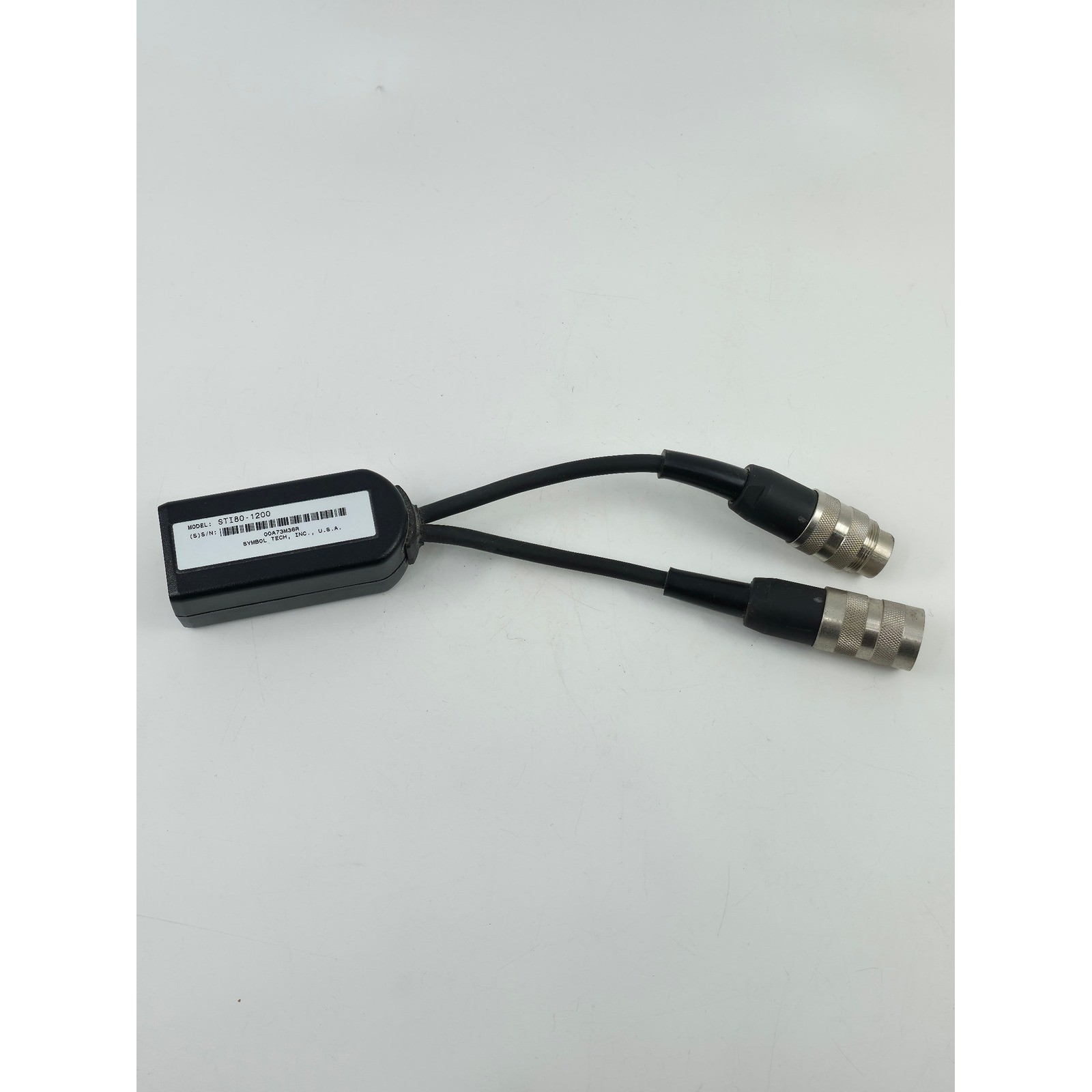 Symbol Technologies STI80-1200 Interface Adapter Cable RJ45 Dual DIN Connector