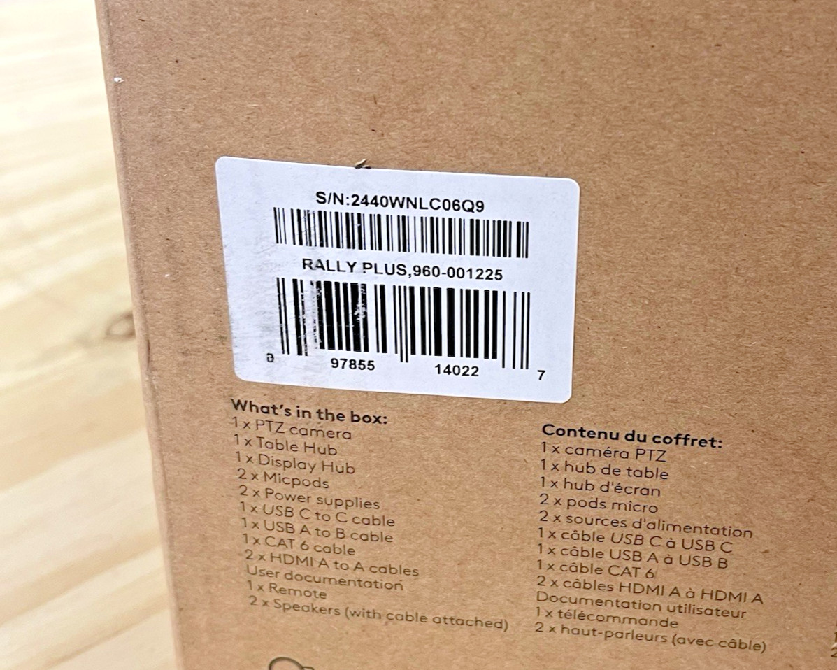 Logitech Rally Plus Video Conferencing System *NEW IN OPEN BOX* #E90