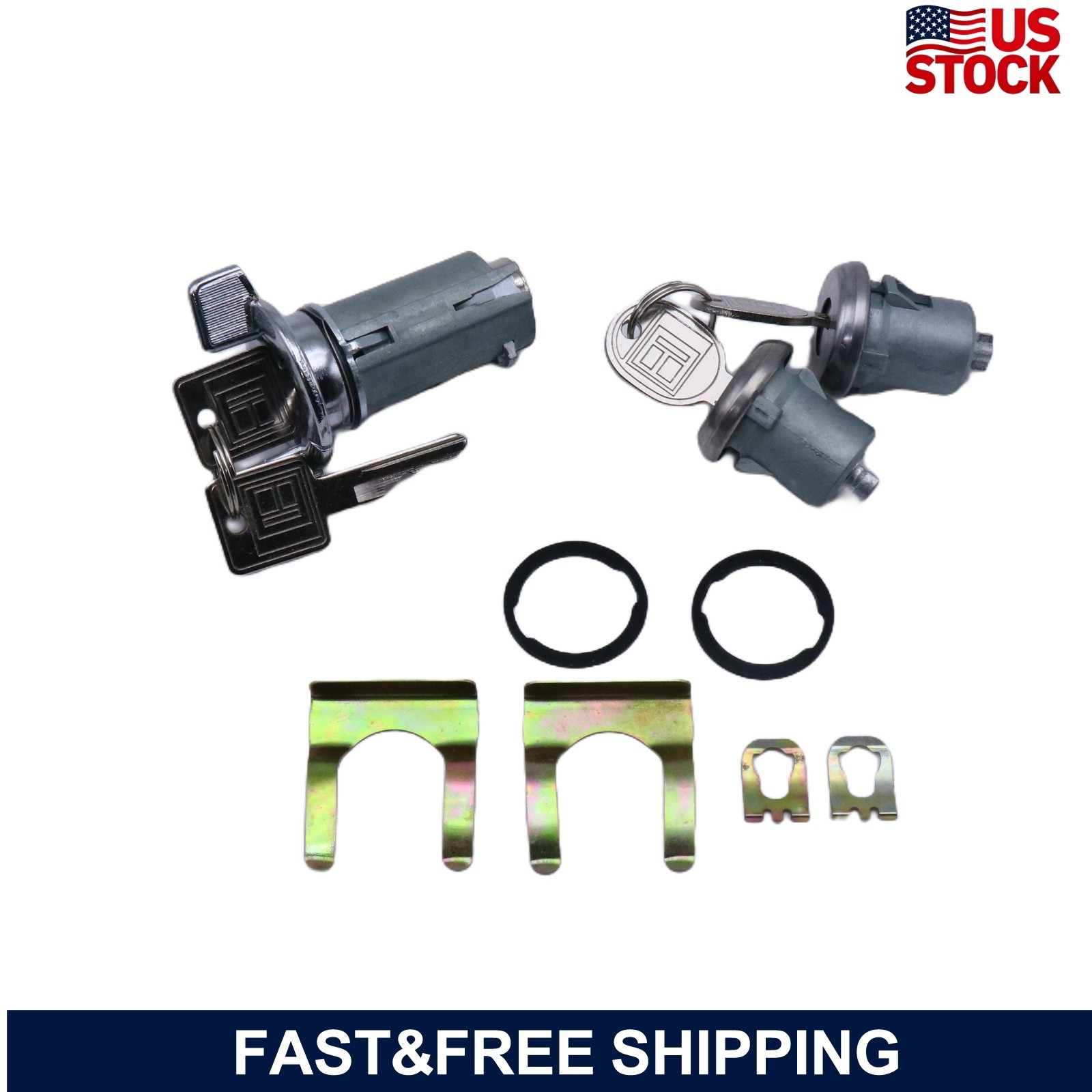 Ignition Lock Barrel Front Left Right Door Cylinders Fits Chevy Suburban