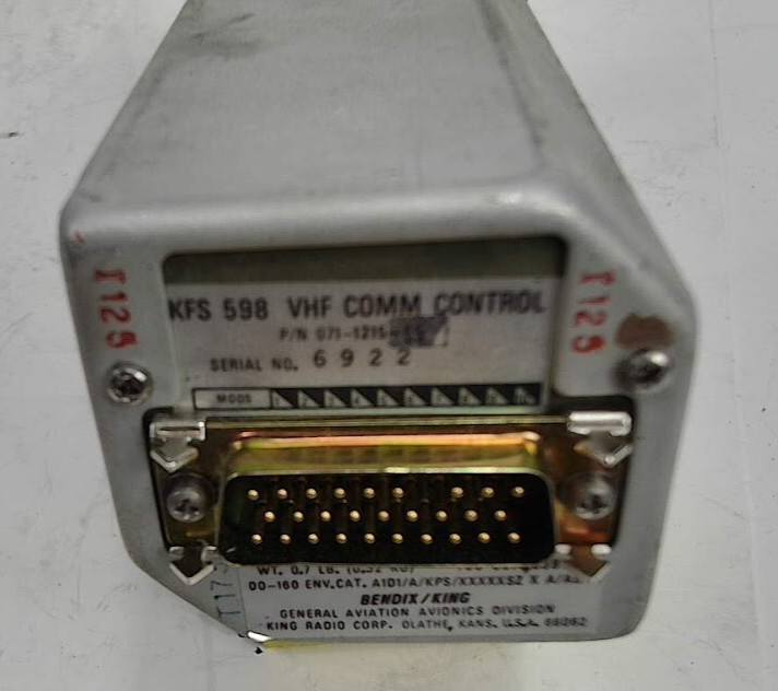 KFS 598 VHF Comm Control Bendix/King 071-1215-55